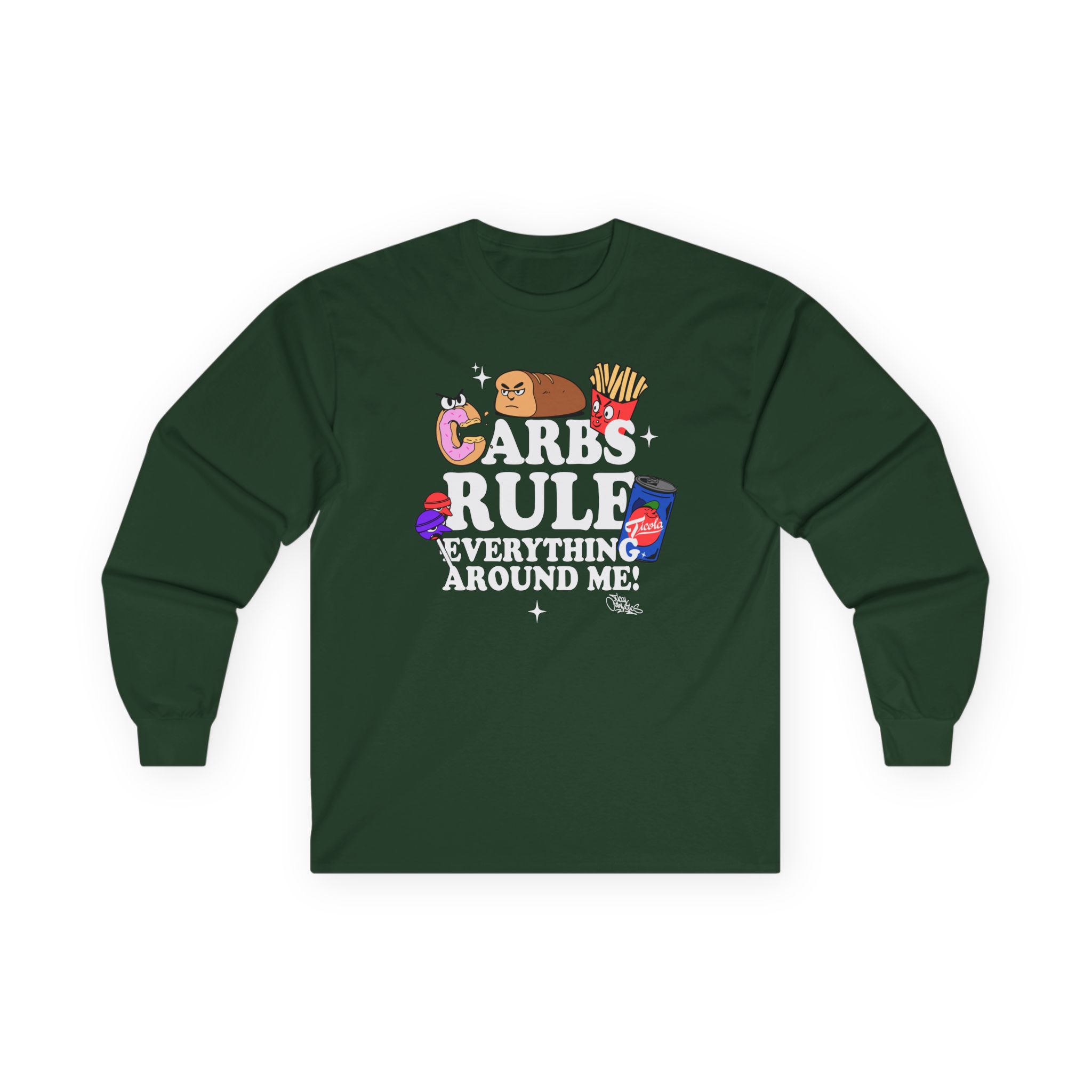 Method Man Carbs Rule Everything Around Me Unisex Ultra Cotton Long Sleeve Tee