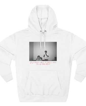 Hov1 11 Februari Vit Three-Panel Fleece Hoodie