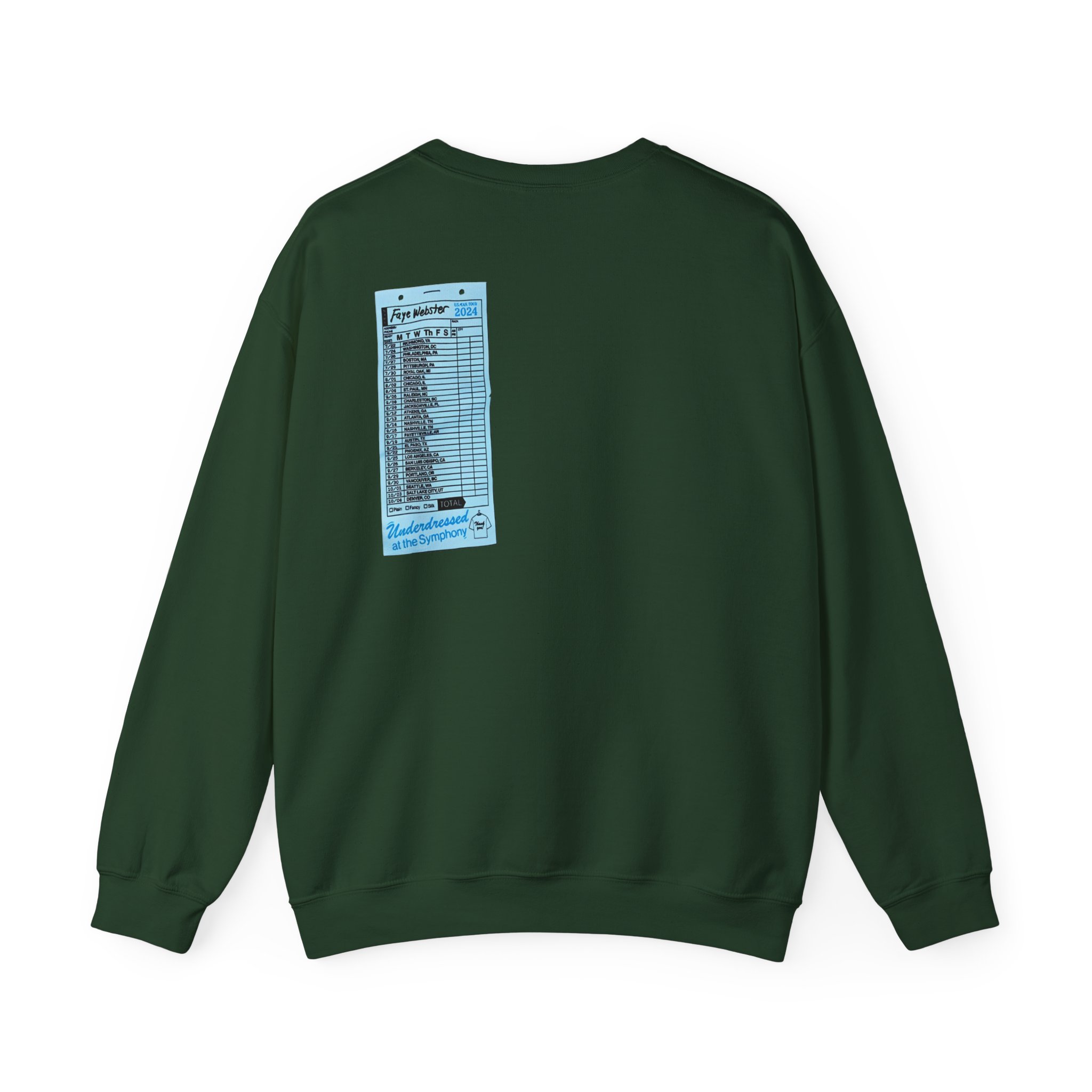Faye Webster Underdressed at the Symphony 2024 Tour Unisex Heavy Blendâ„¢ Crewneck Sweatshirt