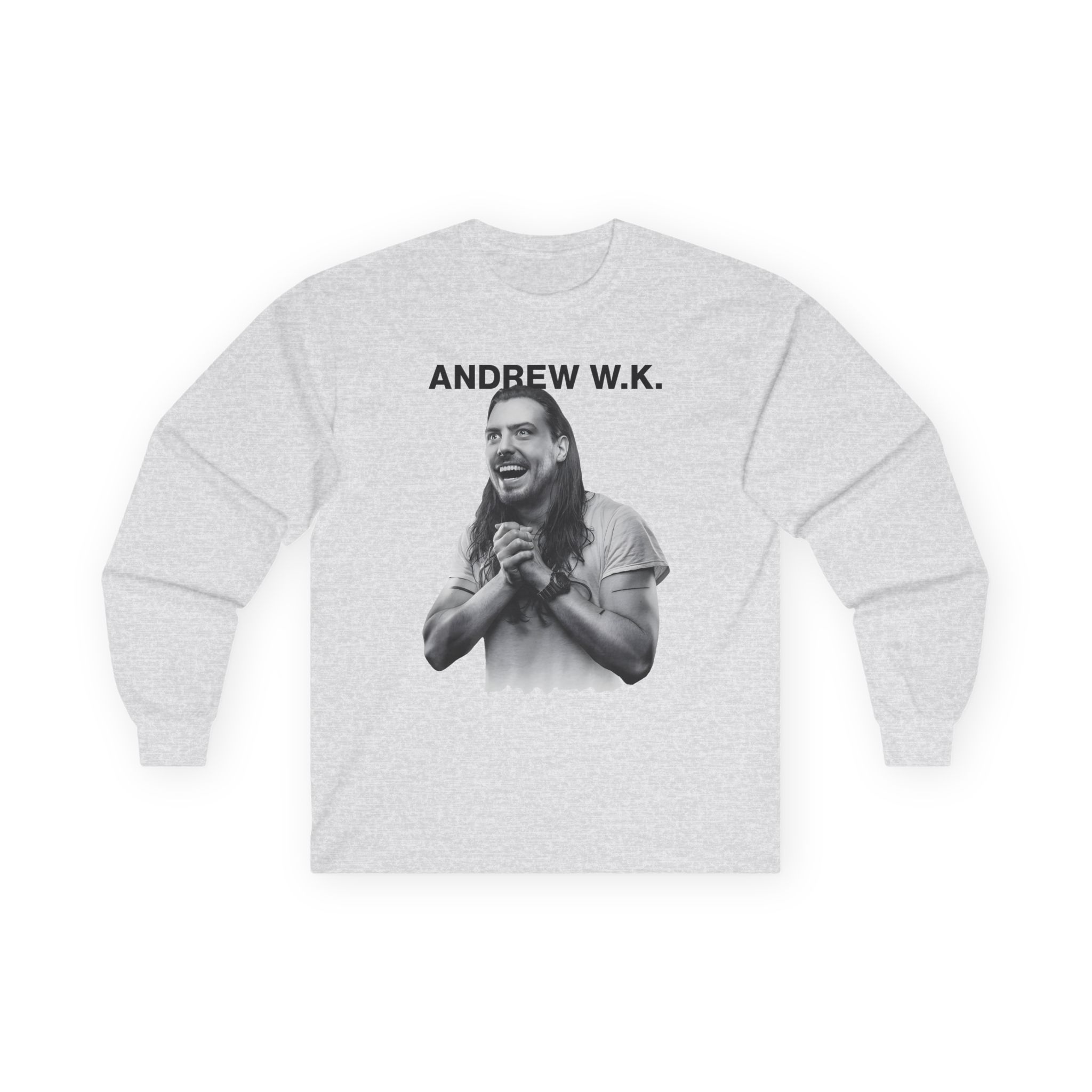 Andrew Wk Happy Unisex Ultra Cotton Long Sleeve Tee