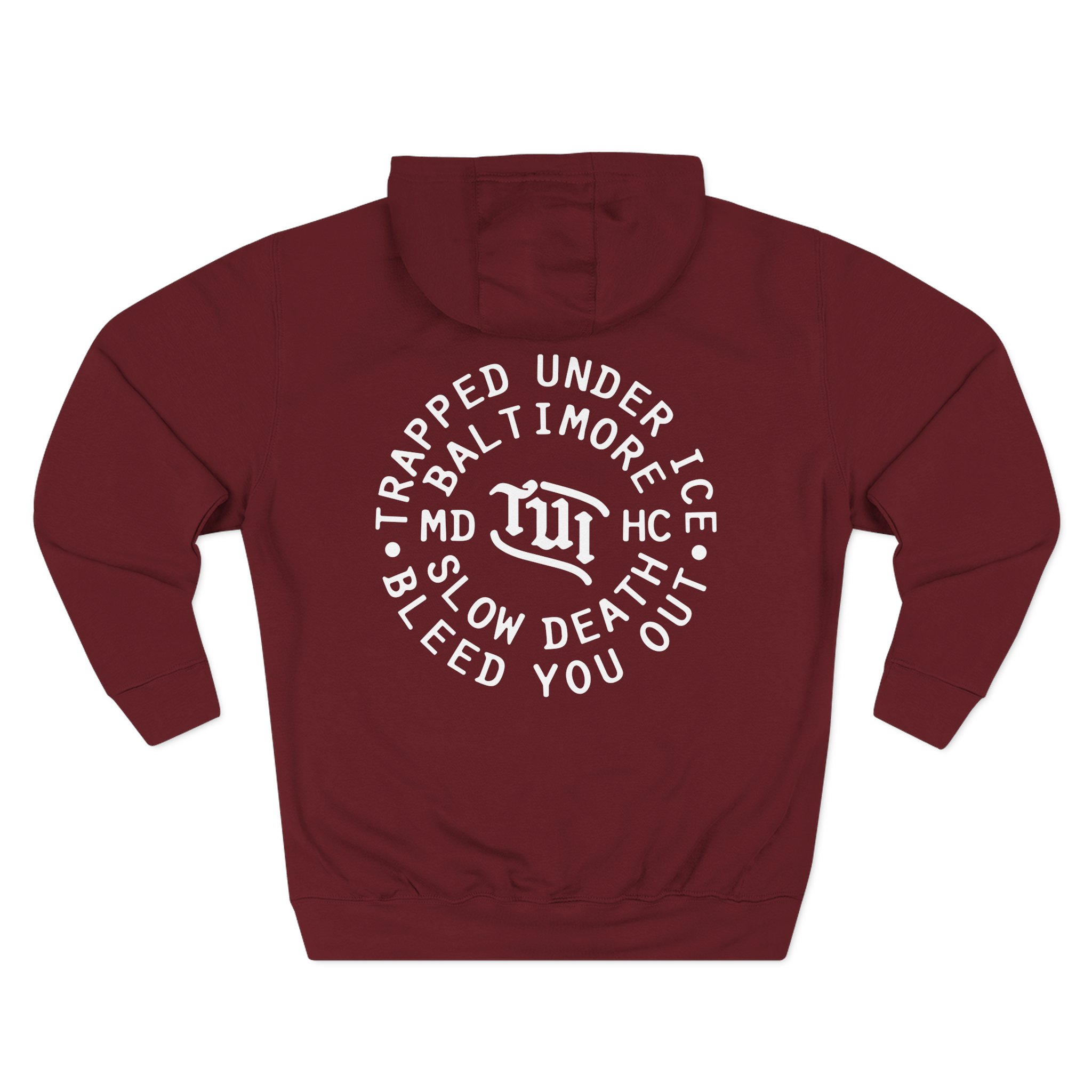 Trapped Under Ice Bleed You Out Three-Panel Fleece Hoodie