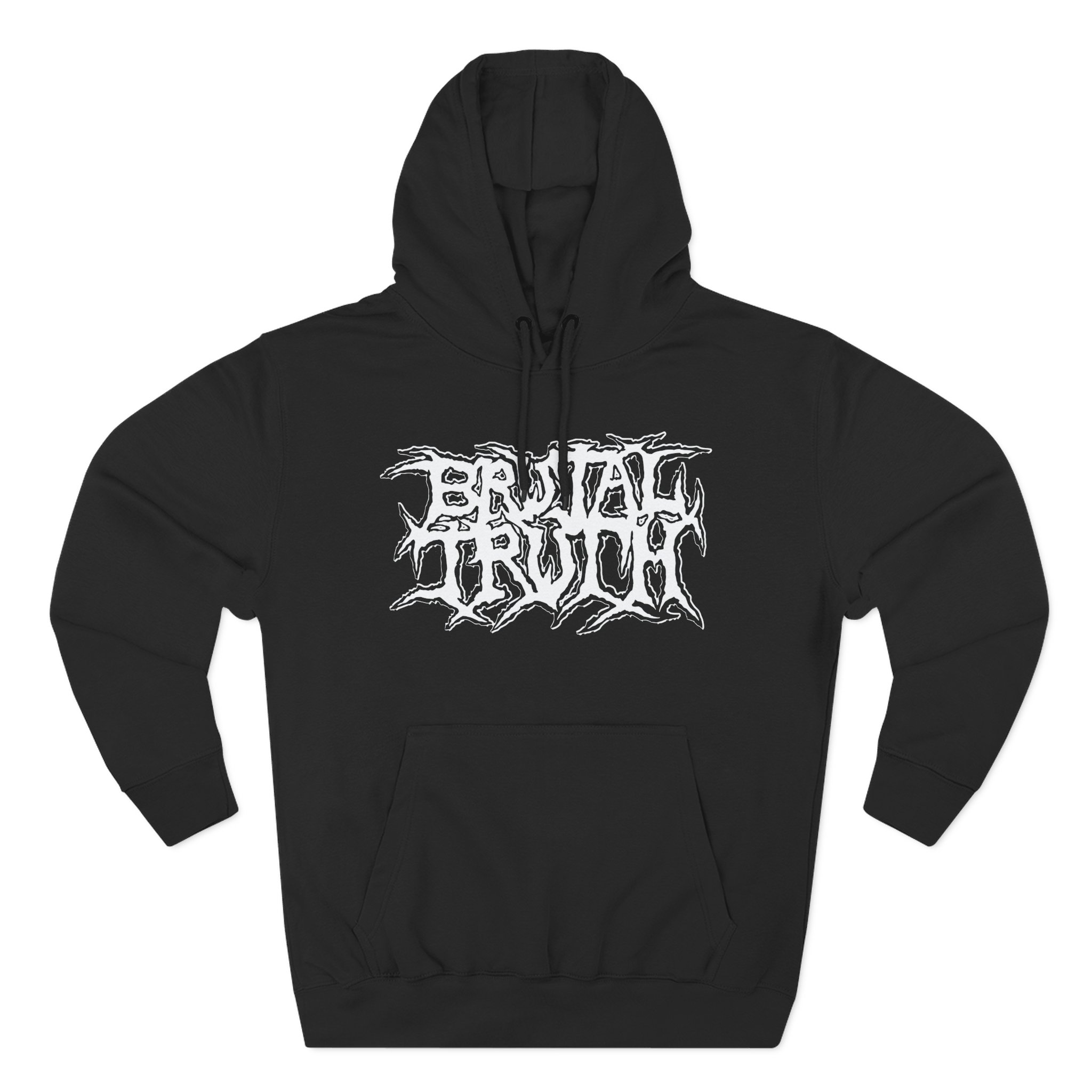 Brutal Truth Logo Three-Panel Fleece Hoodie