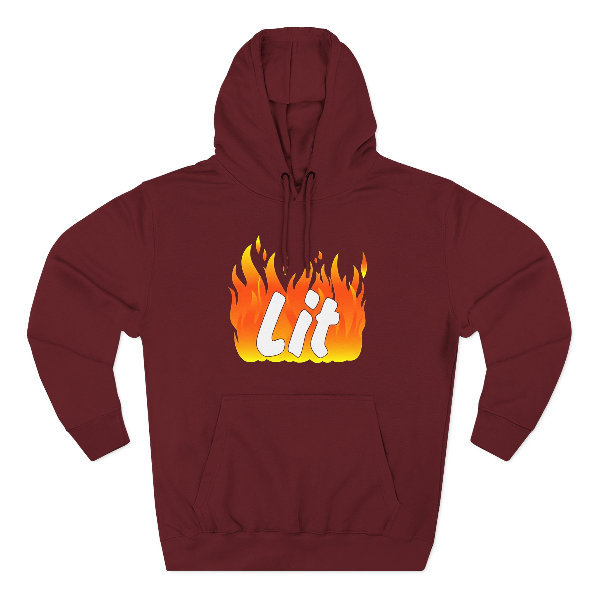 Dobre brothers Lit fire Three-Panel Fleece Hoodie