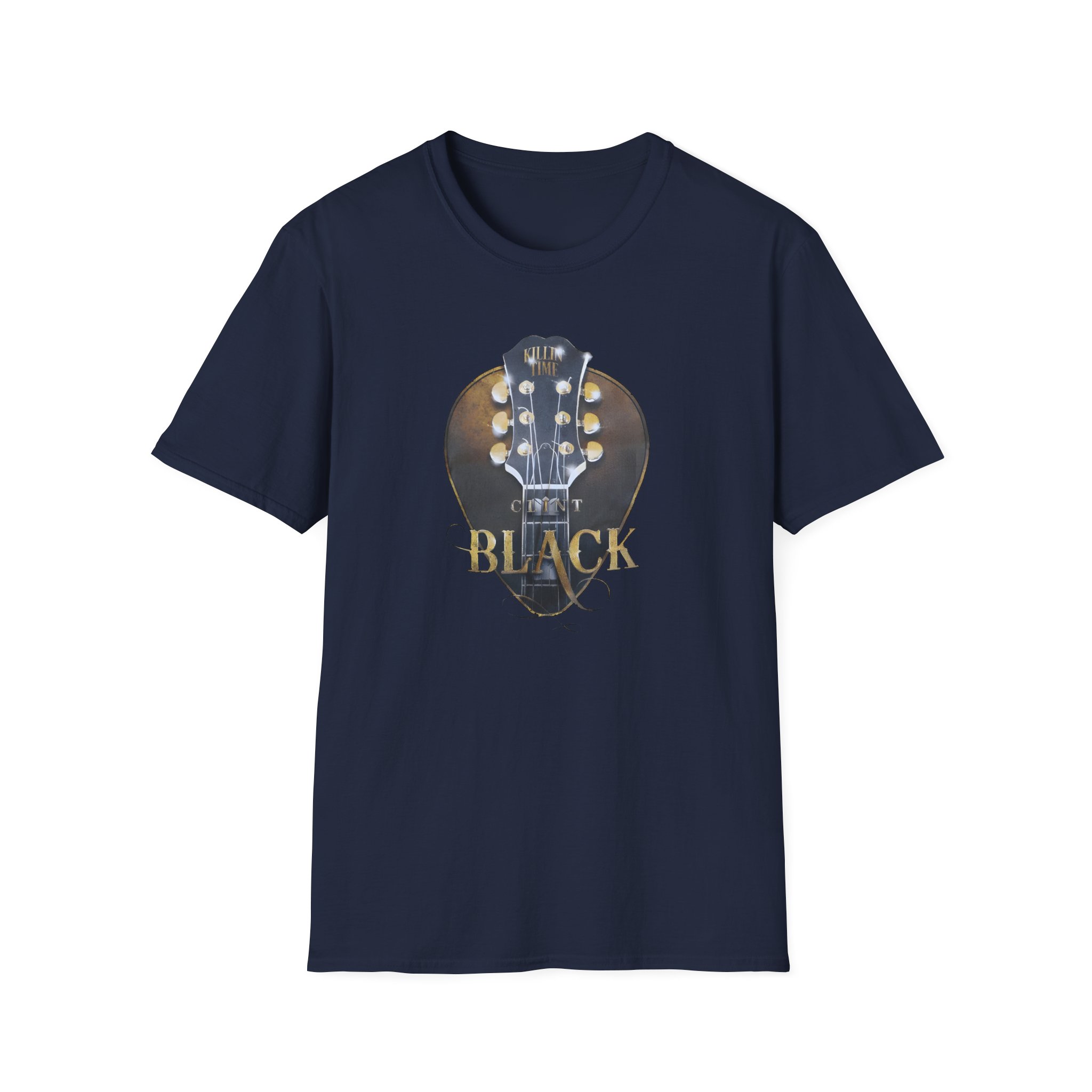 Clint Black Headstock Unisex Softstyle T-Shirt