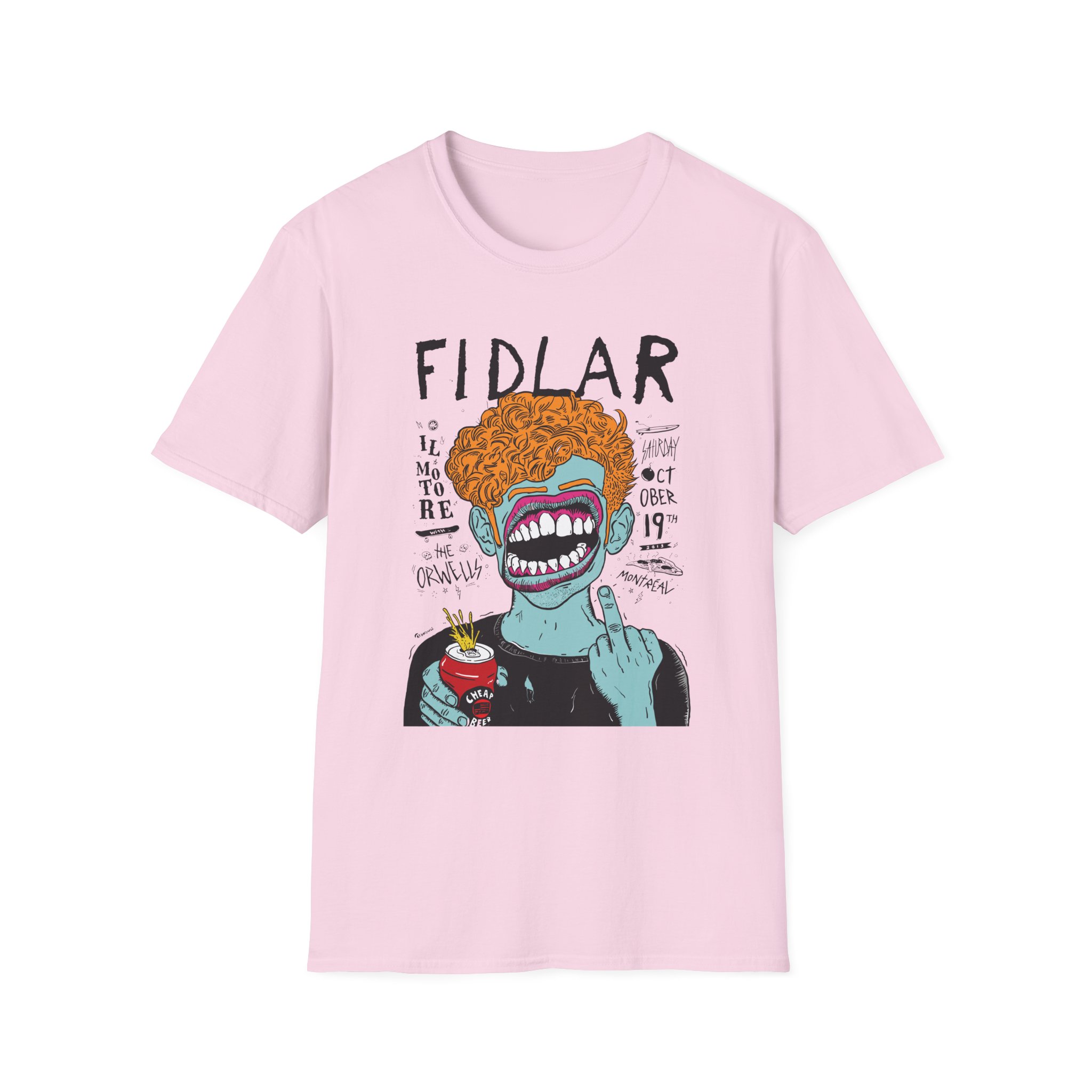 Fidlar Band Rock the Orwells Unisex Softstyle T-Shirt