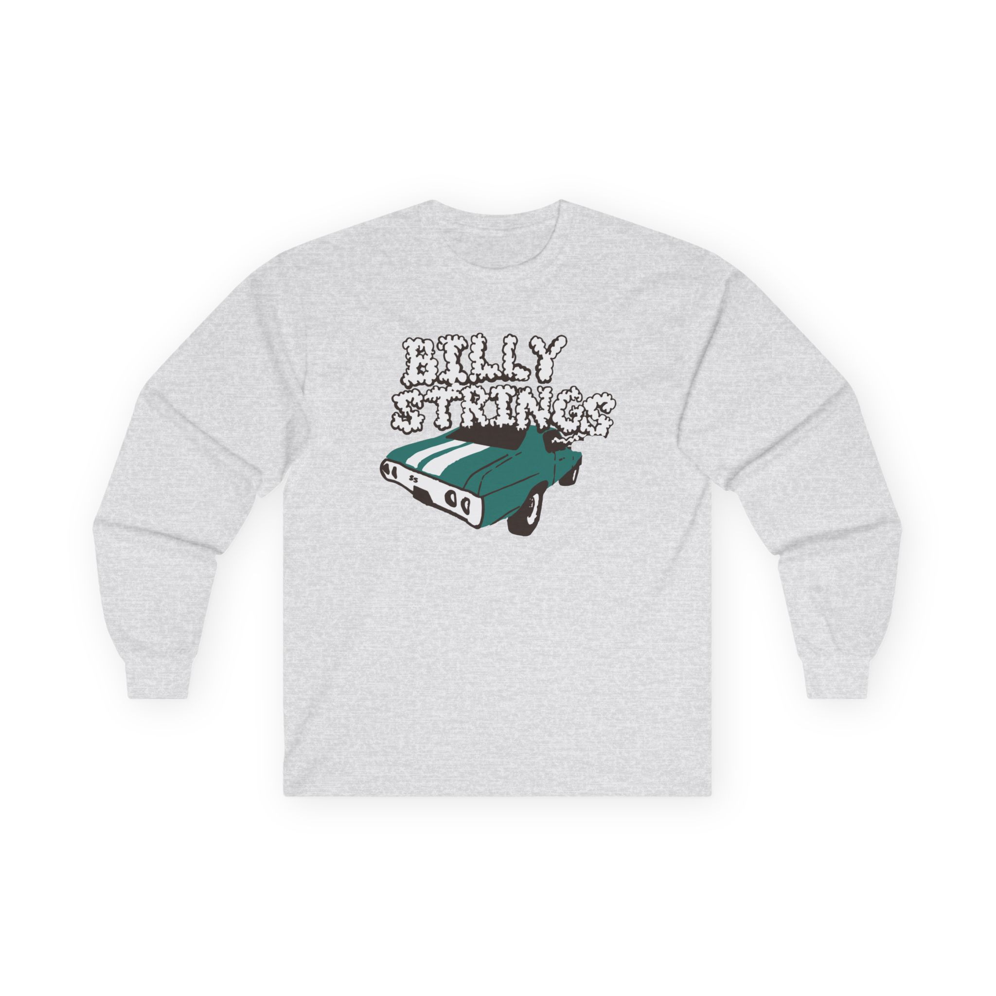 Billy Strings Imogene + Willie X Billy Strings Highway Prayers Green Car Unisex Ultra Cotton Long Sleeve Tee