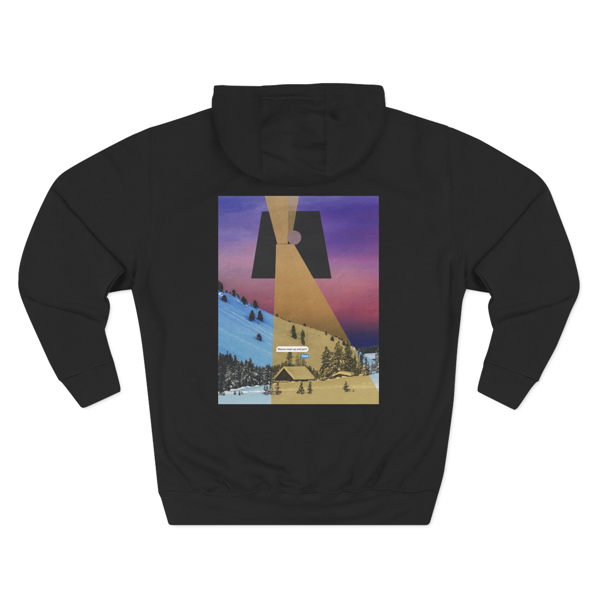 Chon homey Three-Panel Fleece Hoodie