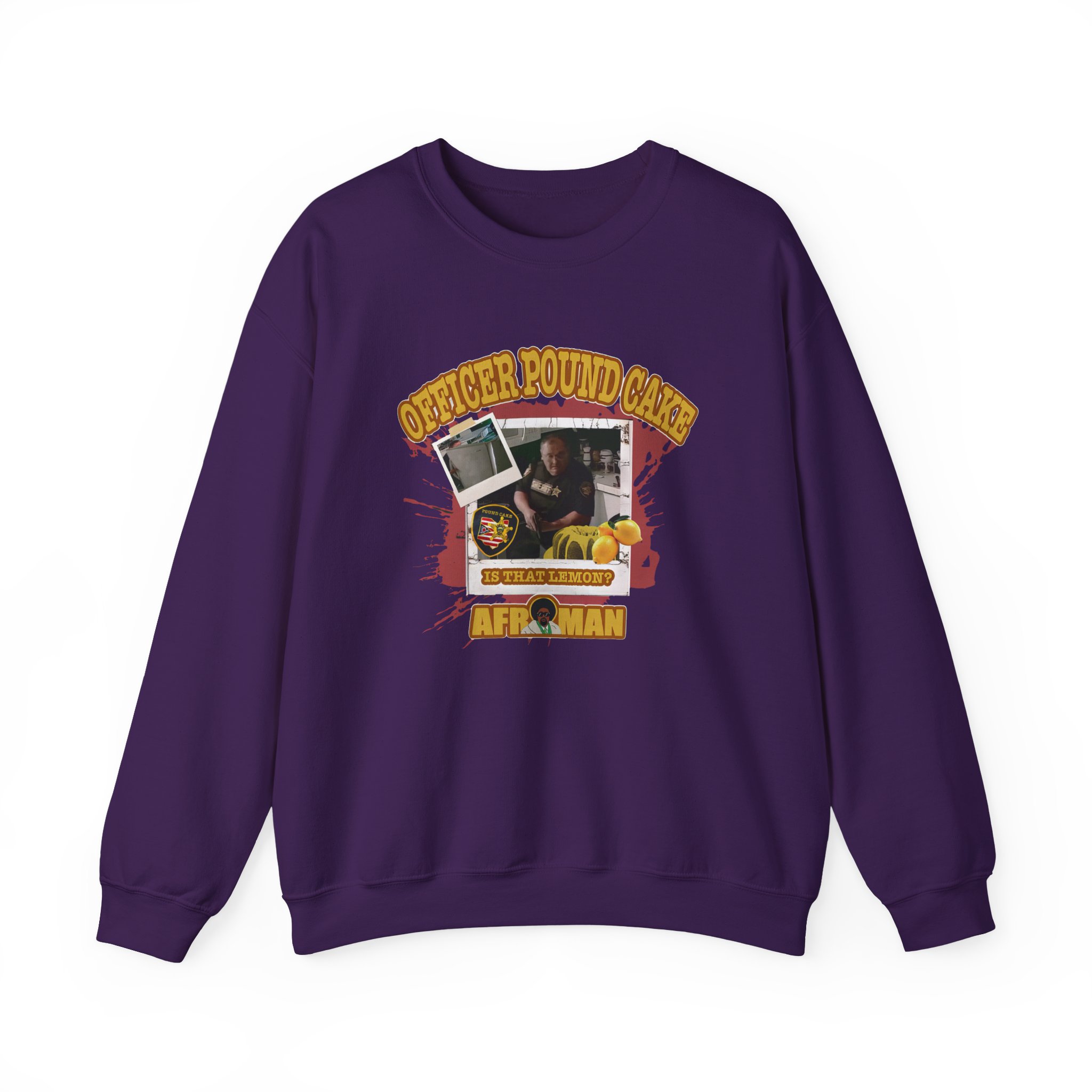 Afroman Officer Pound Cake Unisex Heavy Blendâ„¢ Crewneck Sweatshirt