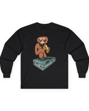 Spoonkid Dj Monke Unisex Ultra Cotton Long Sleeve Tee