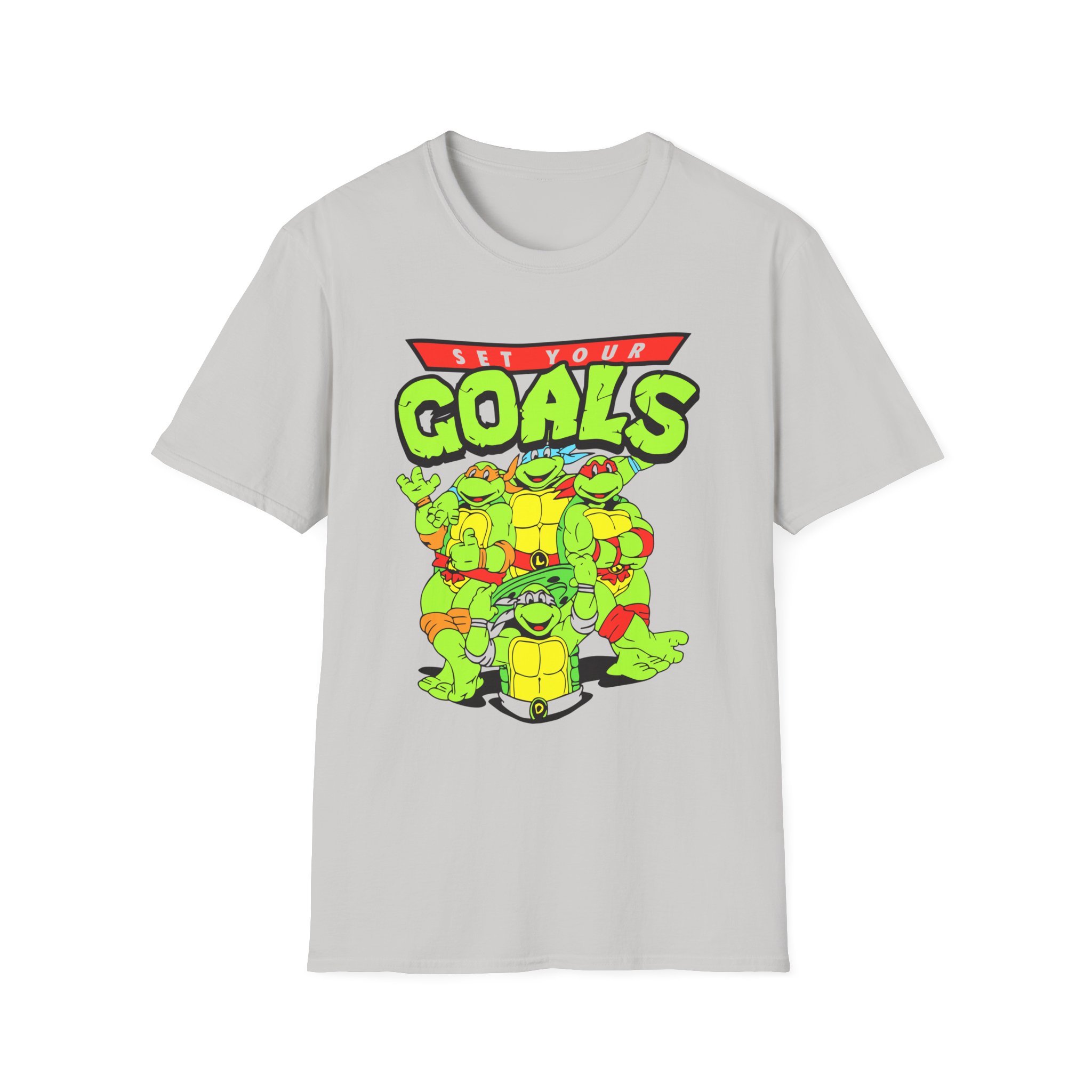Set Your Goals Ninja Turtles Unisex Softstyle T-Shirt