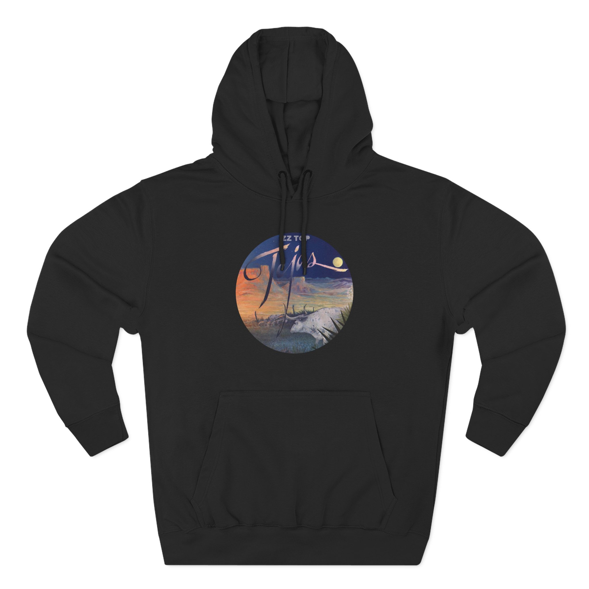 ZZ Top 1976 Tejas Beige Three-Panel Fleece Hoodie