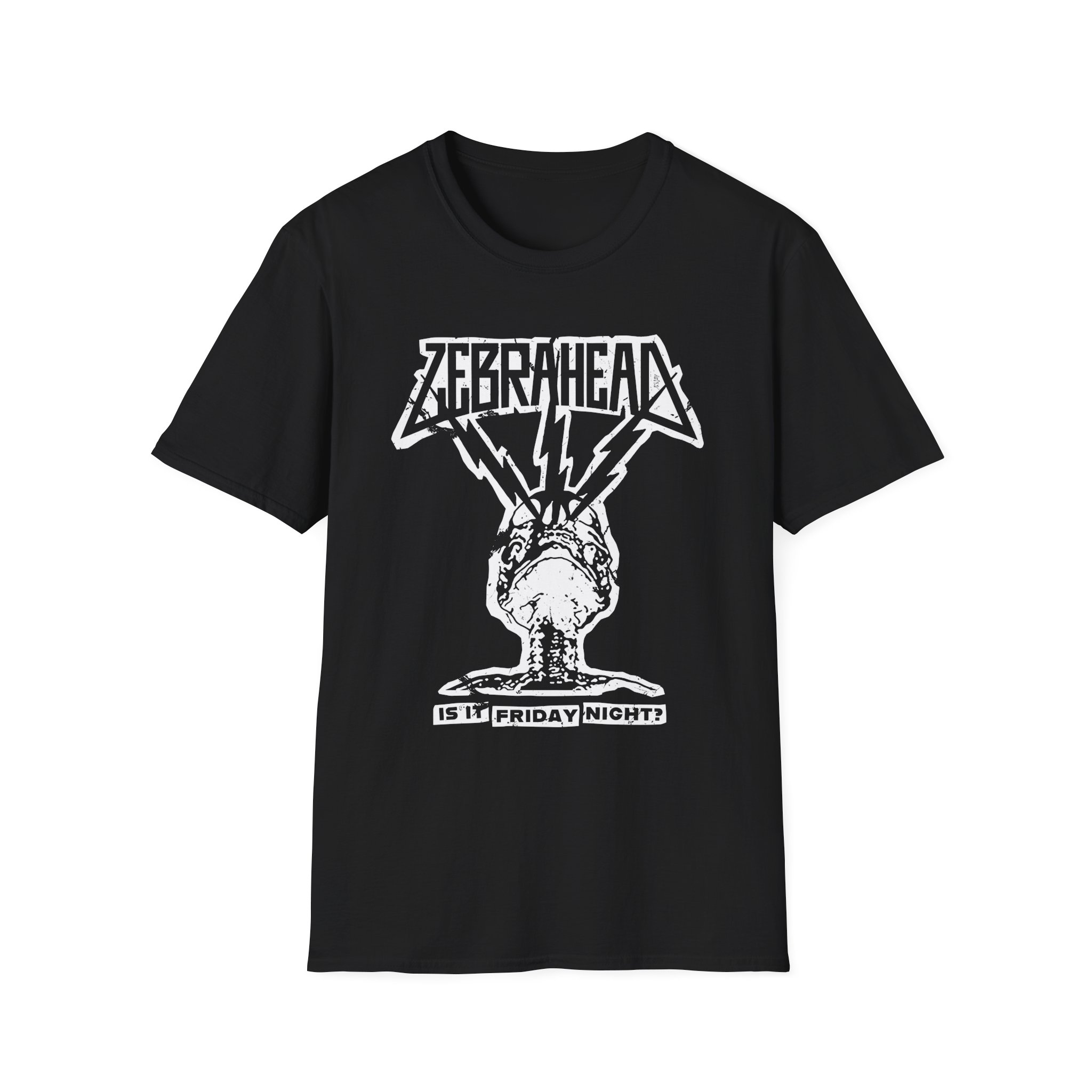 Zebrahead Lightning Skull Friday night tour Unisex Softstyle T-Shirt