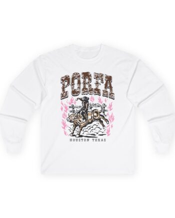 Porfa Houston Texas Unisex Ultra Cotton Long Sleeve Tee