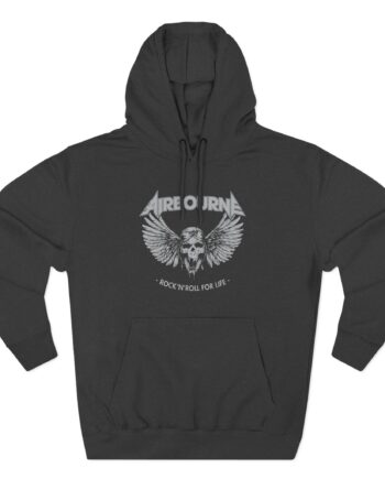 Airbourne - Rock N Roll for Life Three-Panel Fleece Hoodie