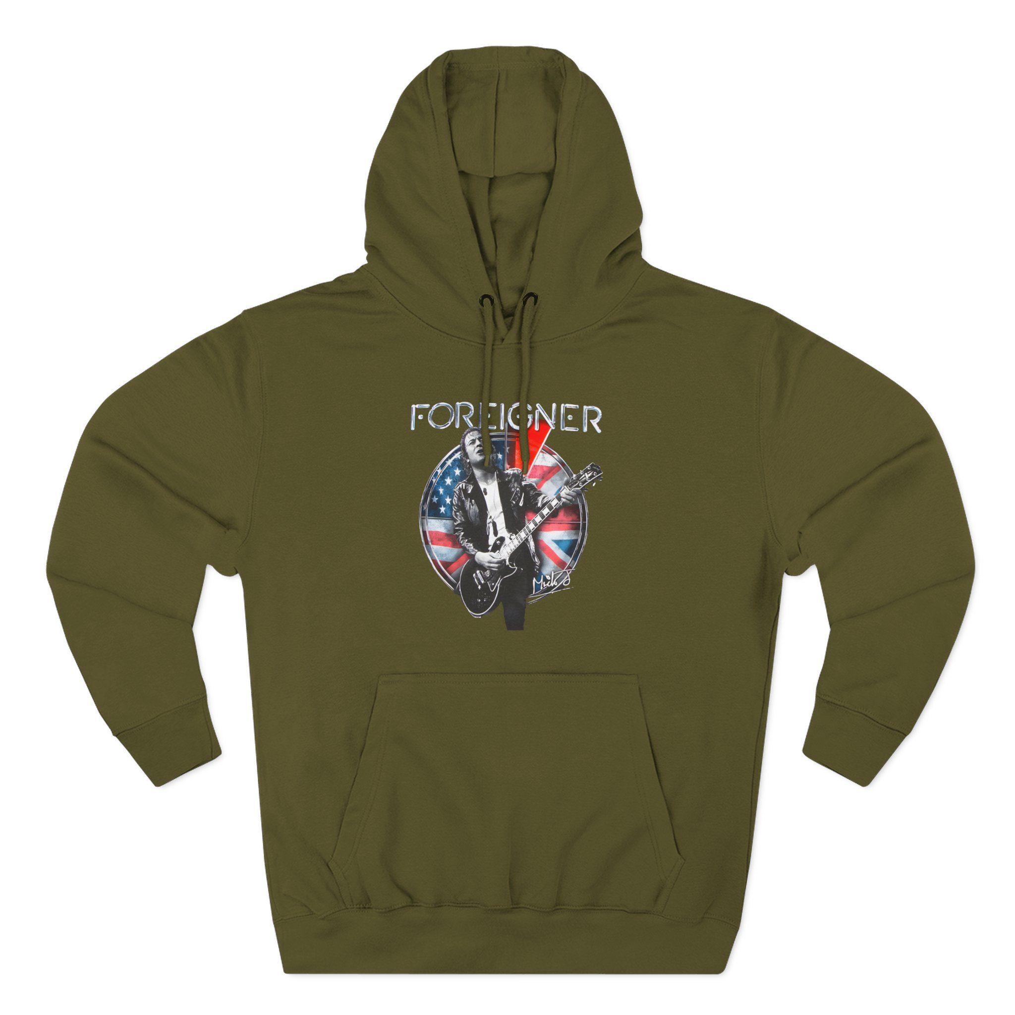 Foreigner Mick Jones Three-Panel Fleece Hoodie