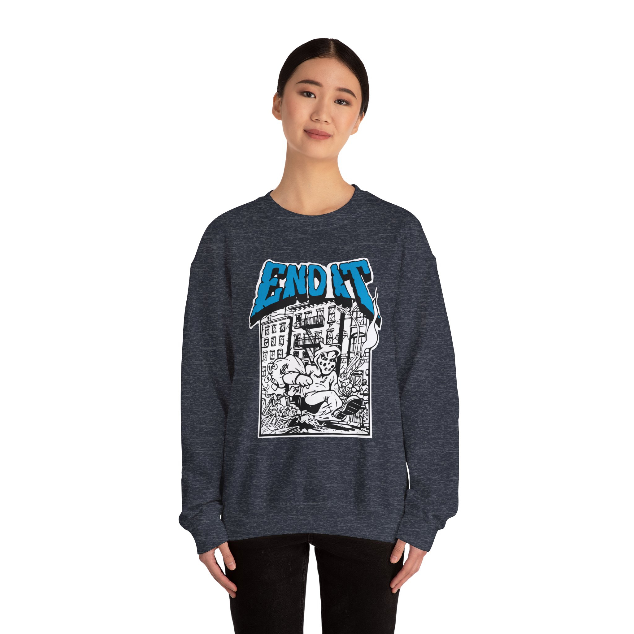 End It Unisex Heavy Blend Crewneck Sweatshirt
