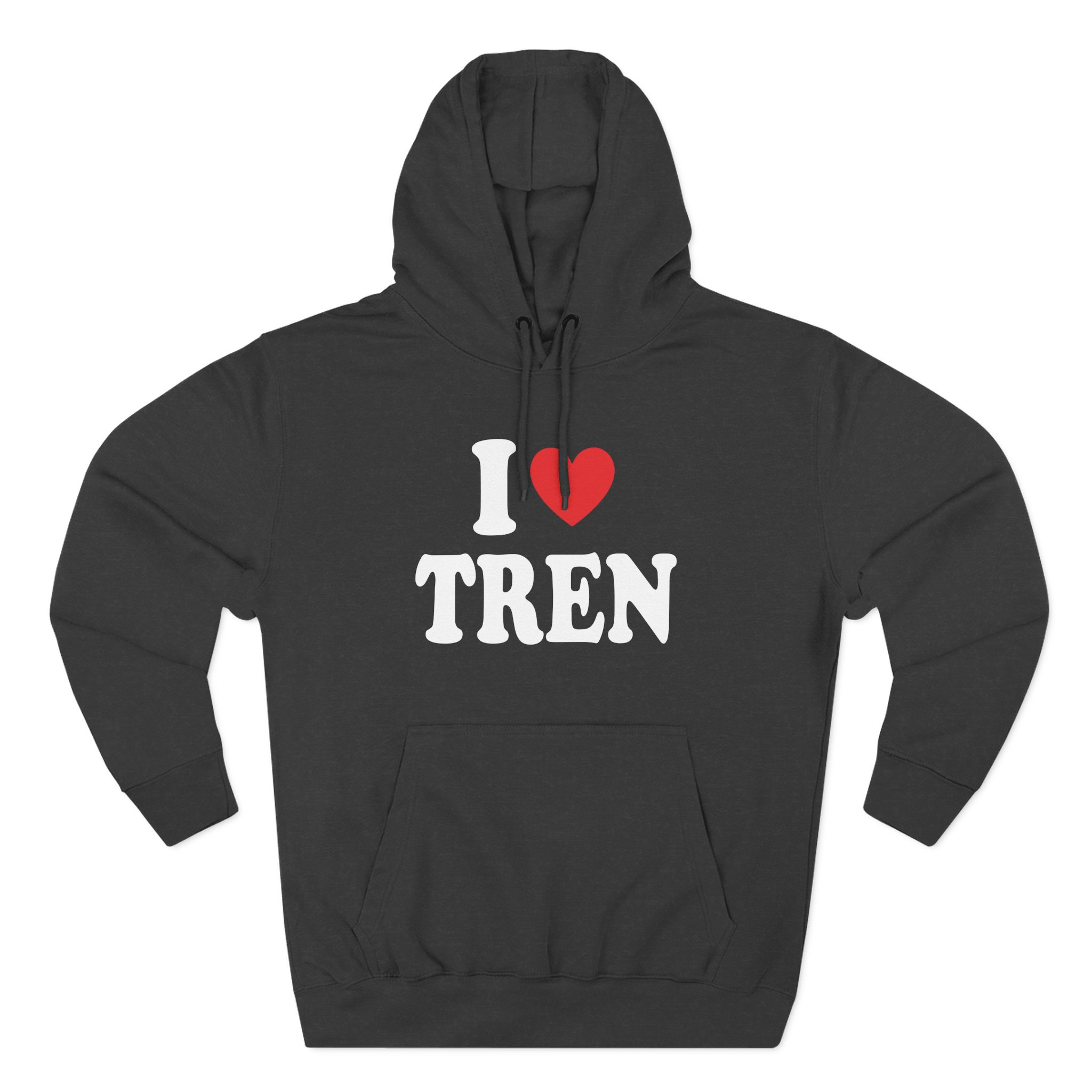 I Love Tren Twins Three-Panel Fleece Hoodie