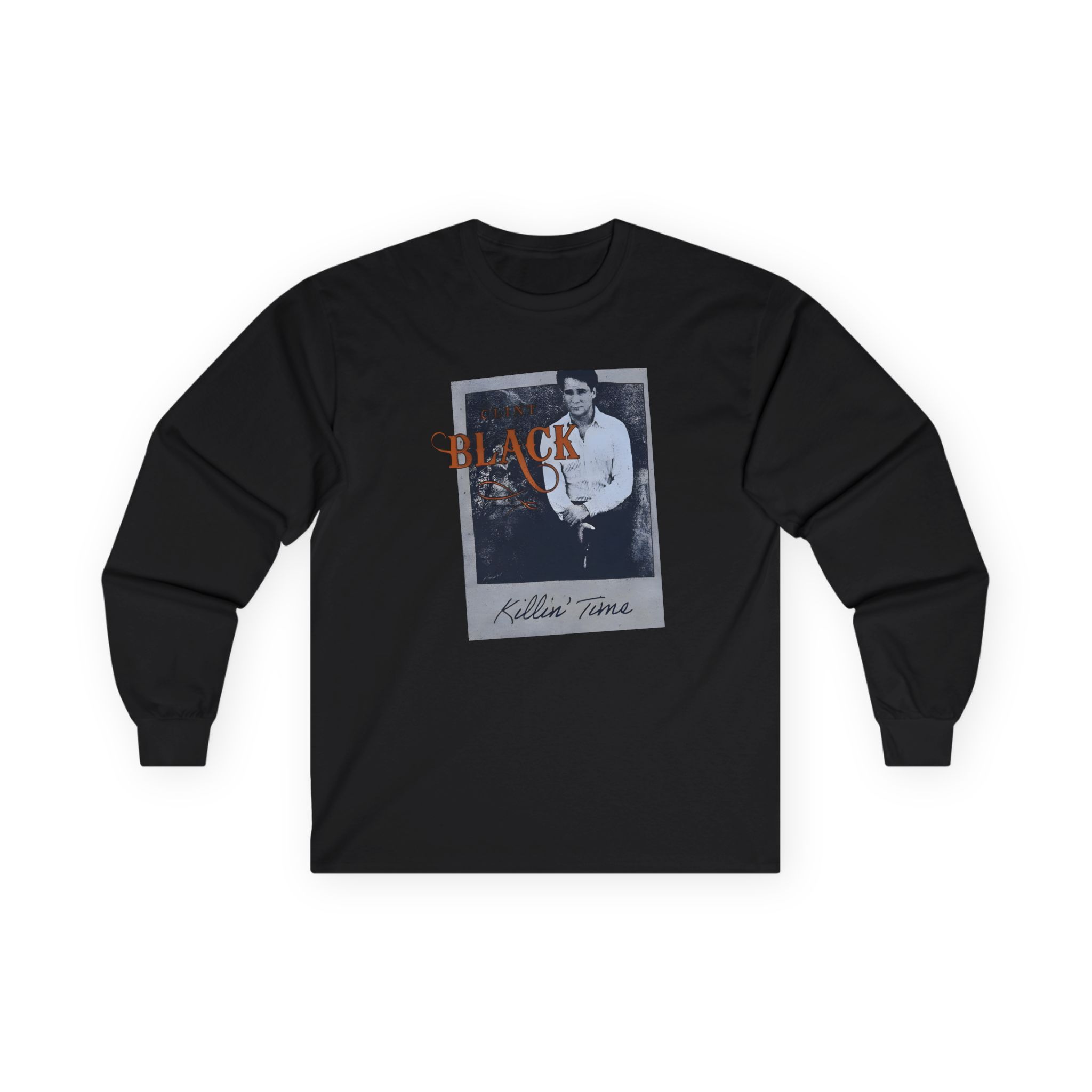 Clint Black Polaroid Photo Unisex Ultra Cotton Long Sleeve Tee