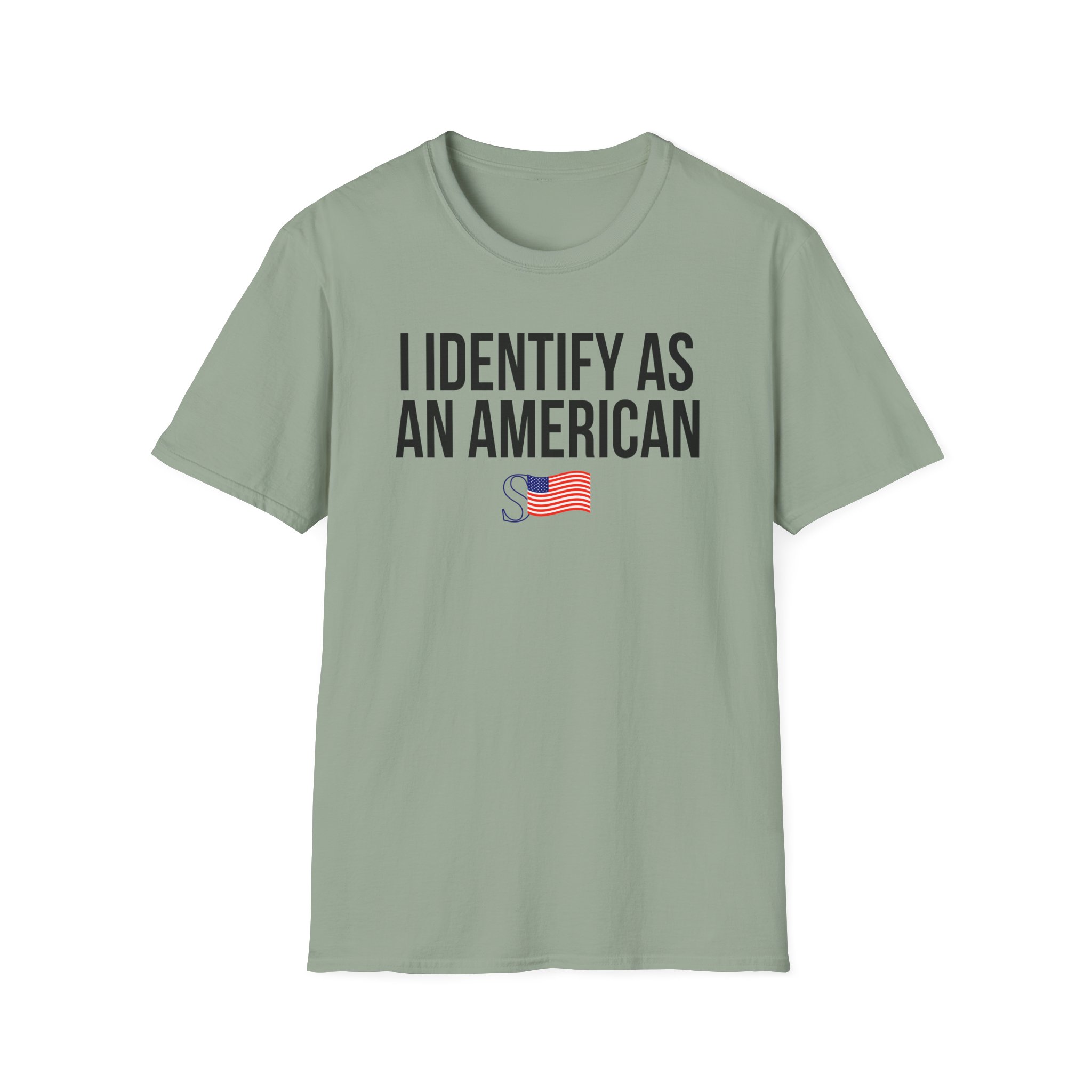 Sean Strickland I Identify as an American Unisex Softstyle T-Shirt