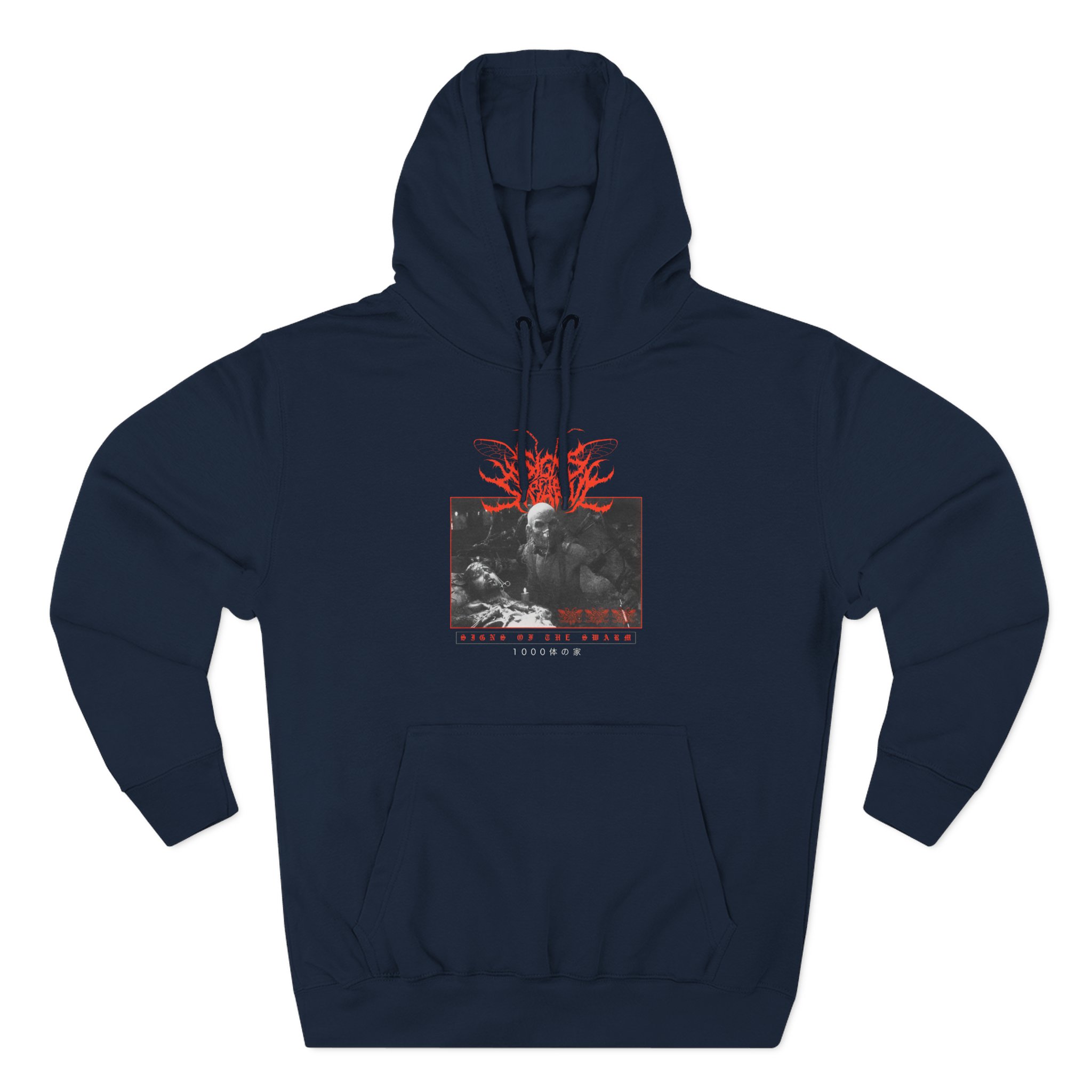 Signs of the Swarm Dr Satan Three-Panel Fleece Hoodie