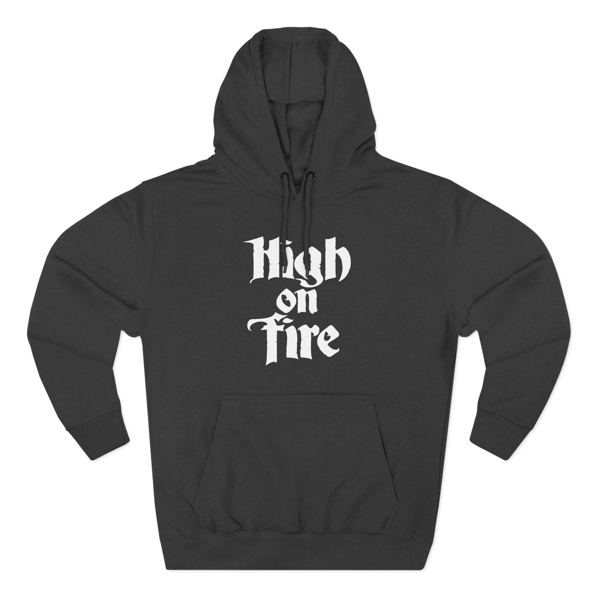 High on Fire Logo Three-Panel Fleece Hoodie