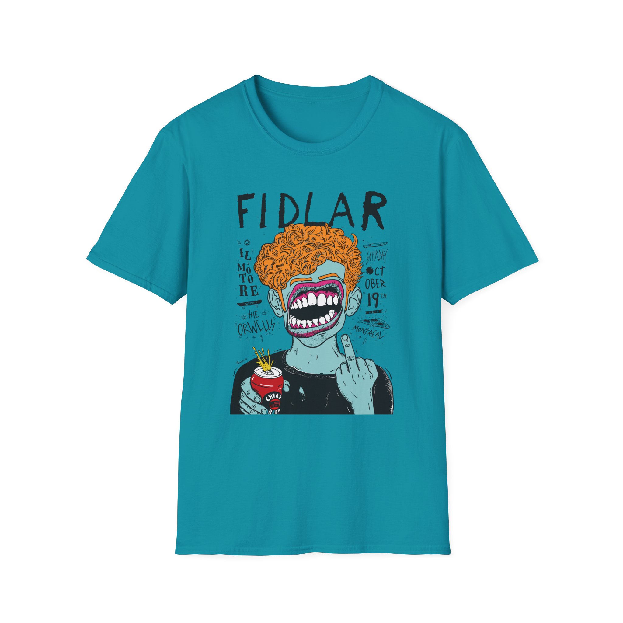 Fidlar Band Rock the Orwells Unisex Softstyle T-Shirt