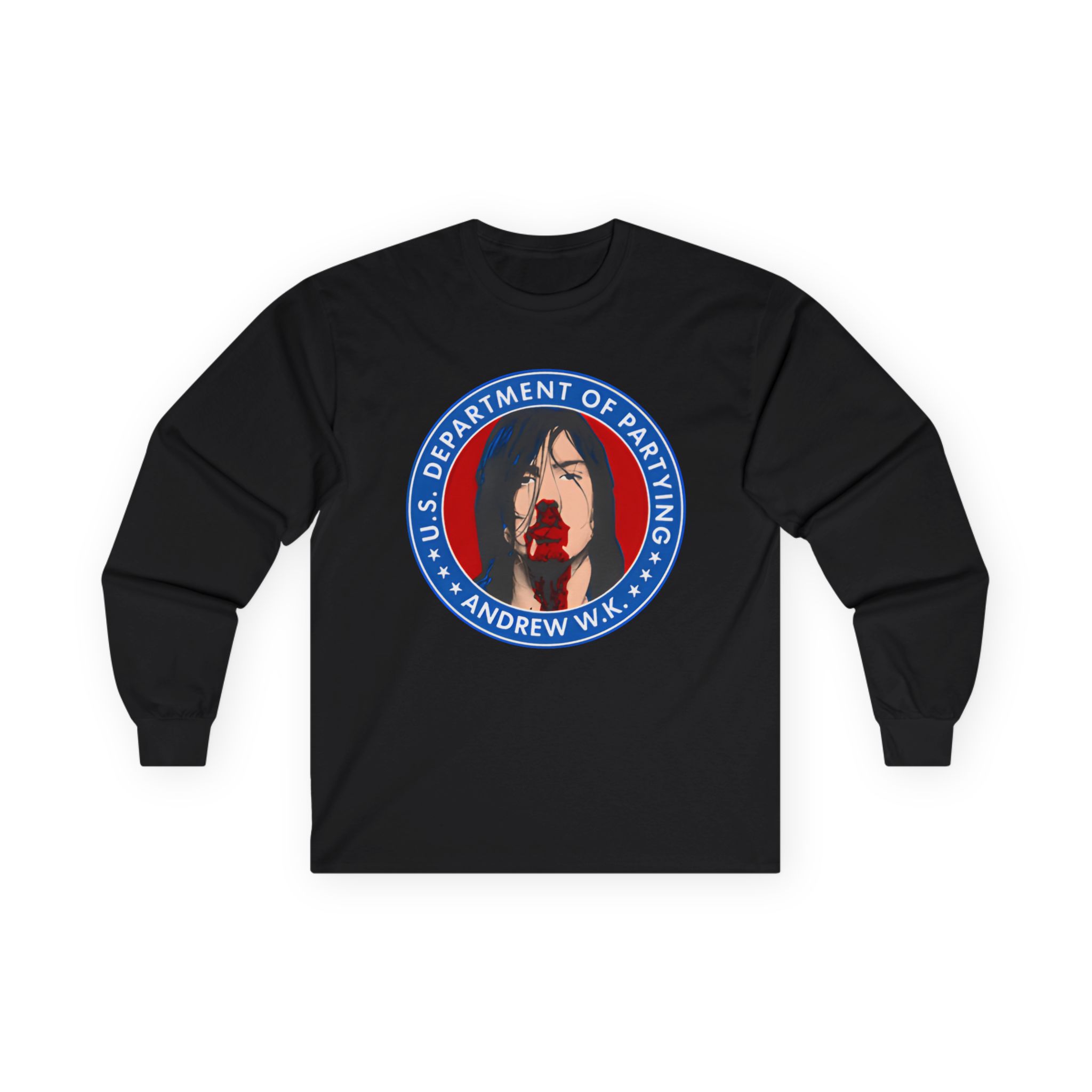 Andrew Wk Us Dept of Partying Unisex Ultra Cotton Long Sleeve Tee