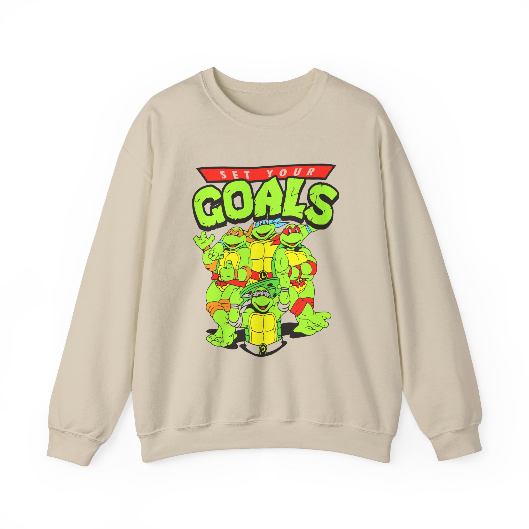 Set Your Goals Ninja Turtles Unisex Heavy Blendâ„¢ Crewneck Sweatshirt