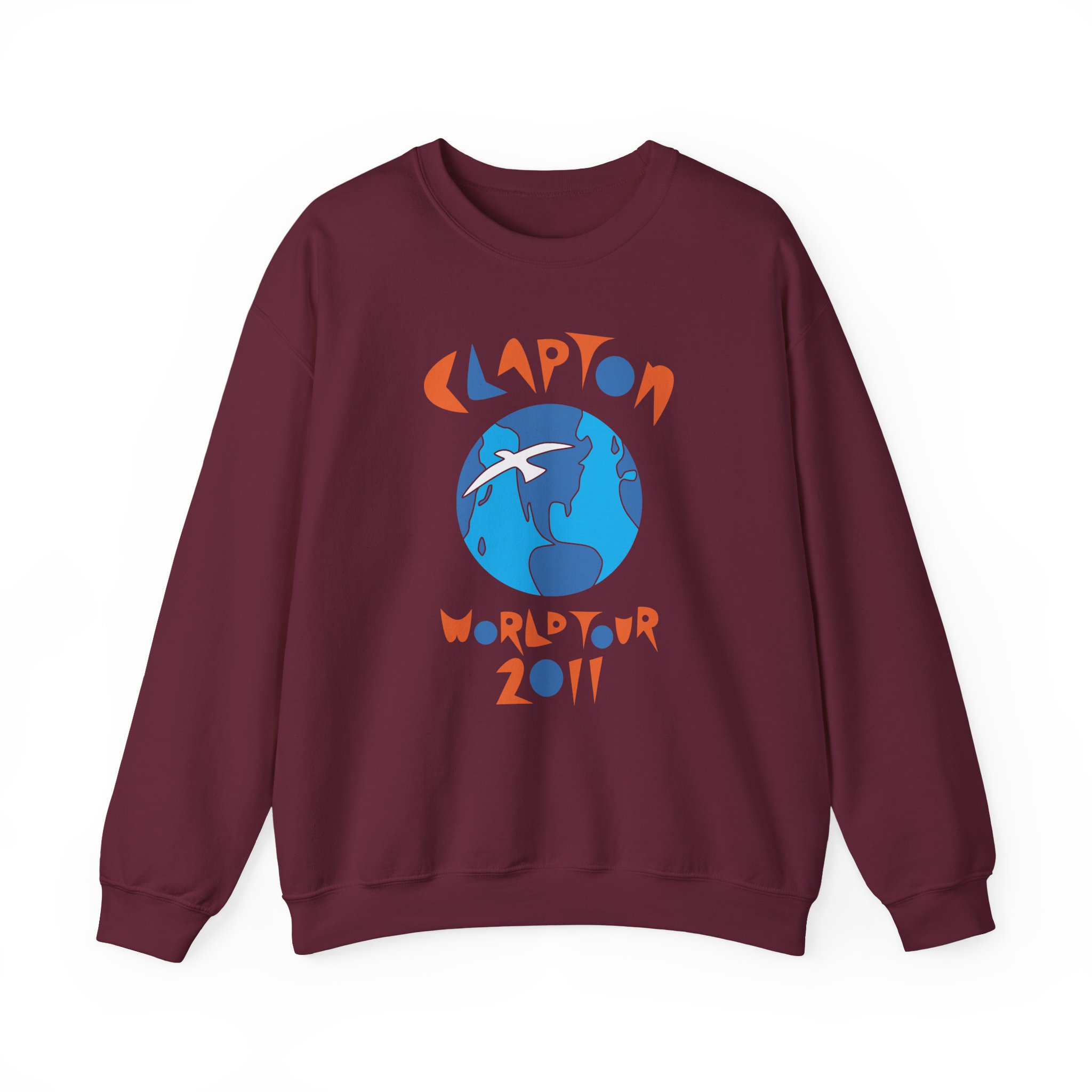 Eric Clapton World Tour 2011 Unisex Heavy Blendâ„¢ Crewneck Sweatshirt