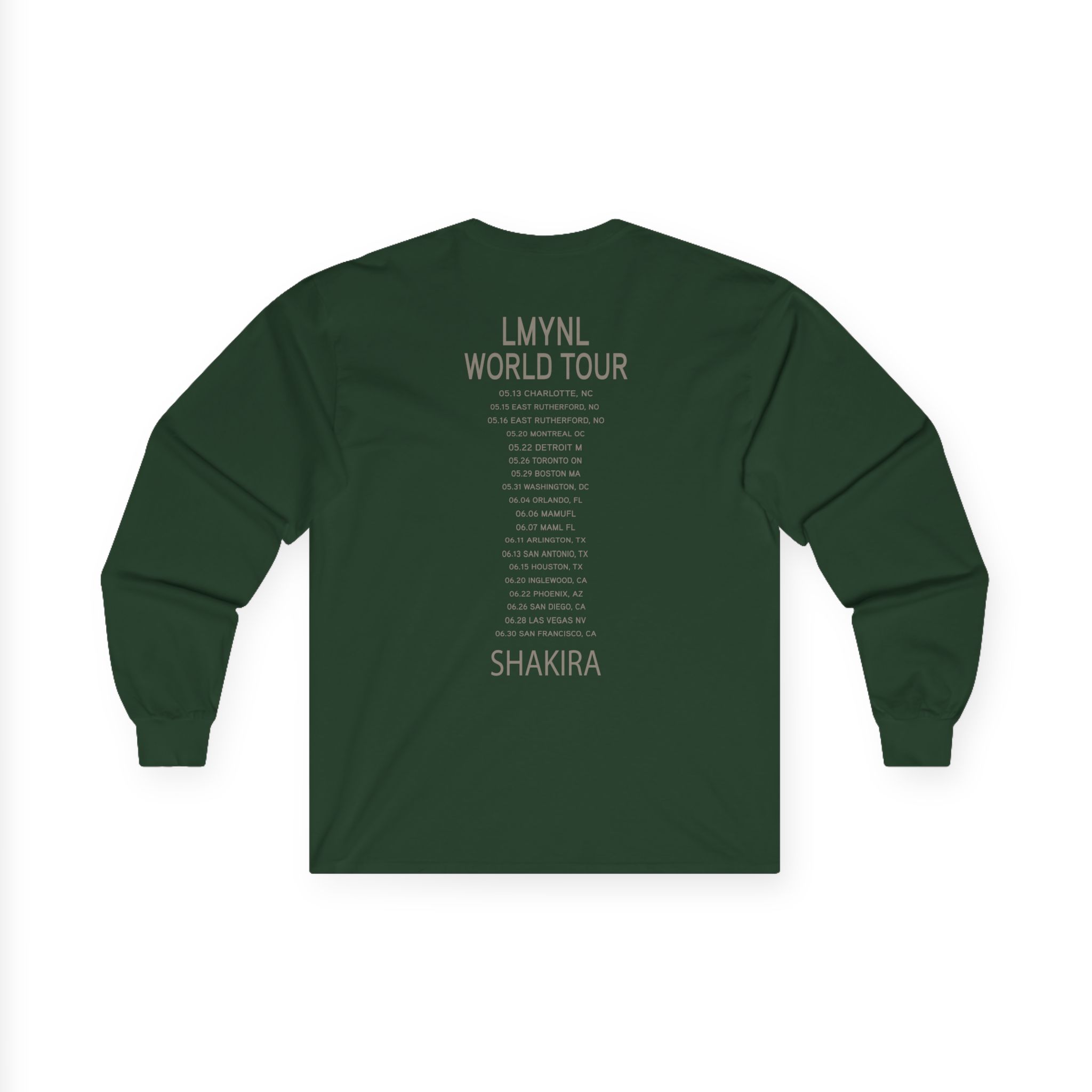 Shakira Dollar Bill Unisex Ultra Cotton Long Sleeve Tee