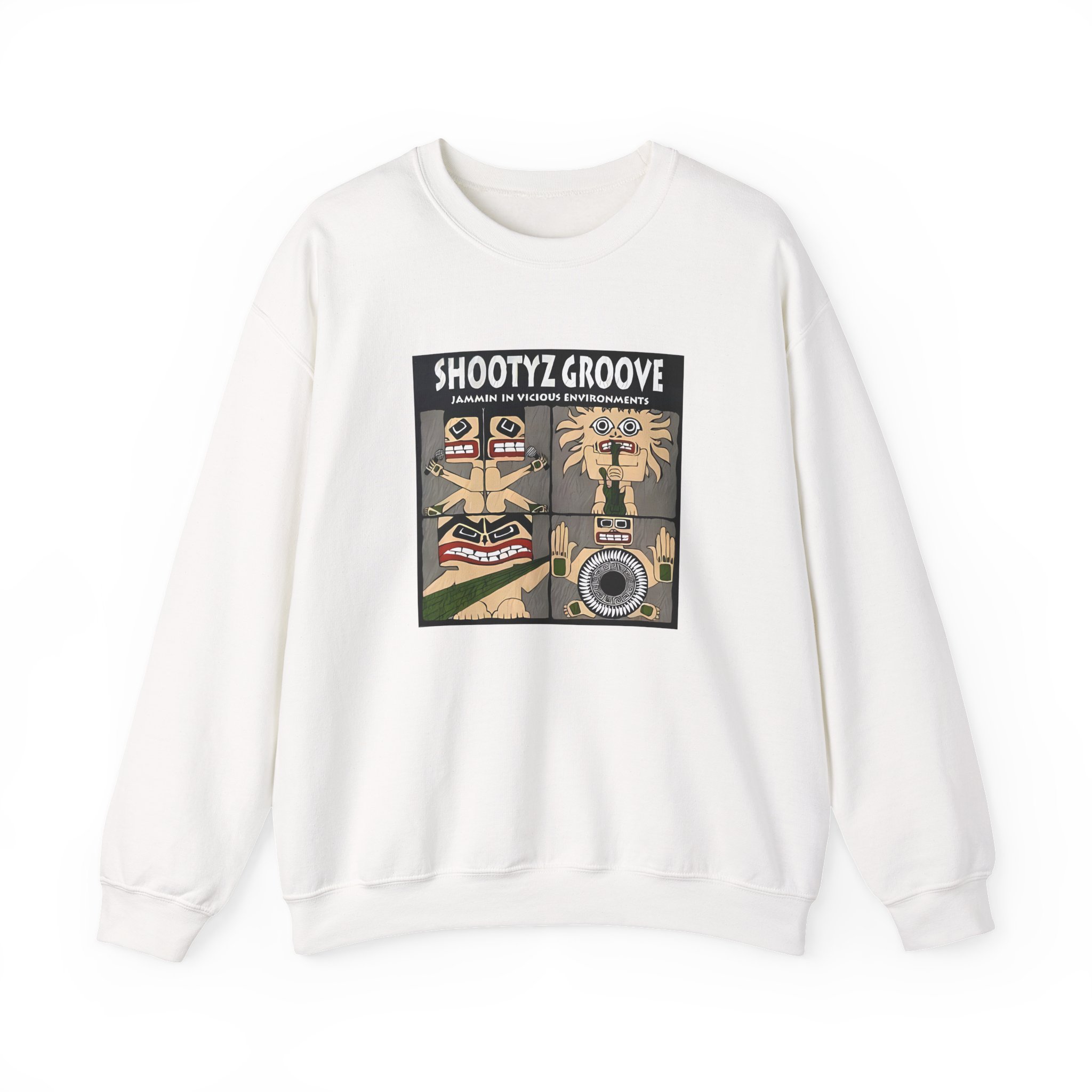 Shootyz Groove Jammin in Vicious Environments Album Cover Unisex Heavy Blendâ„¢ Crewneck Sweatshirt