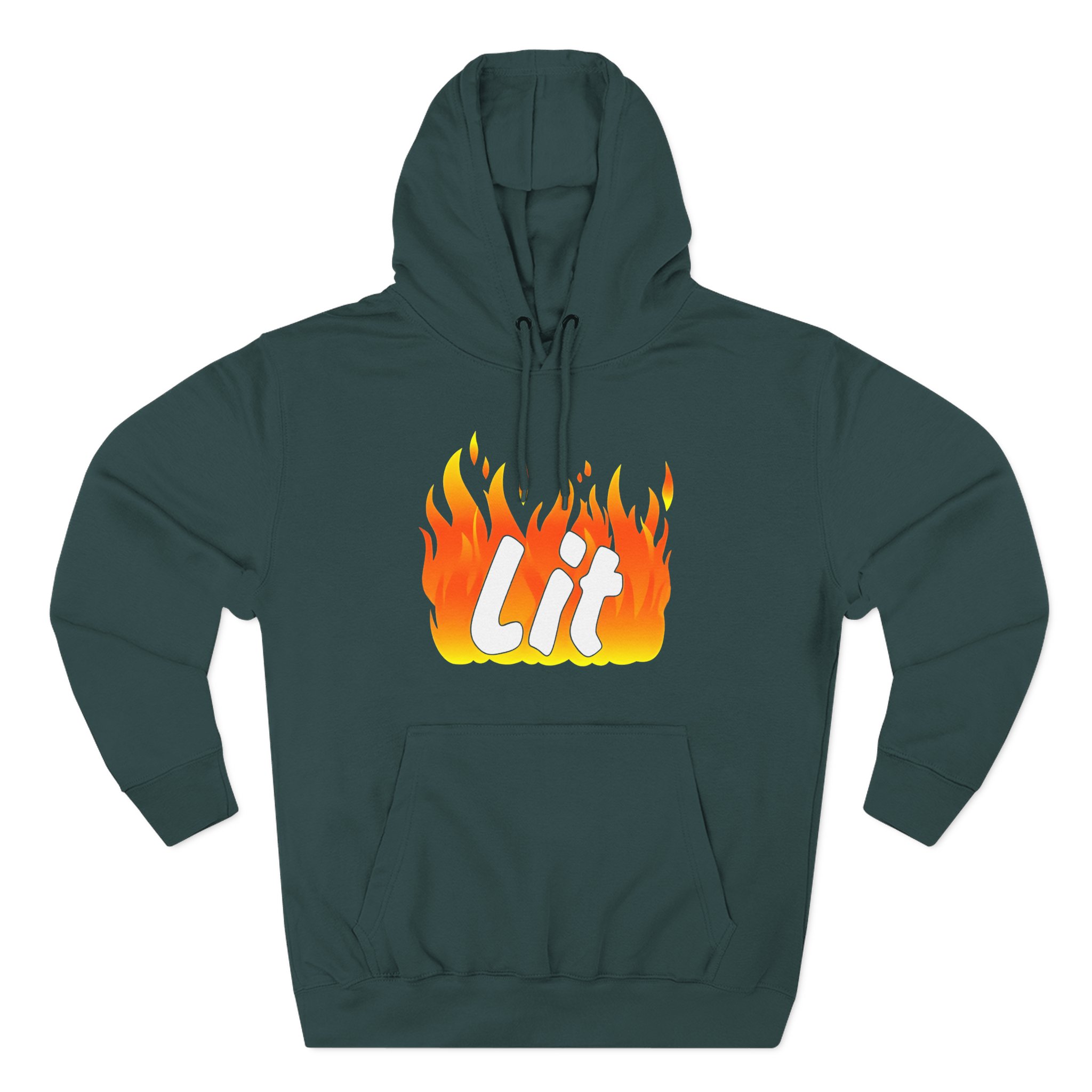 Dobre brothers Lit fire Three-Panel Fleece Hoodie