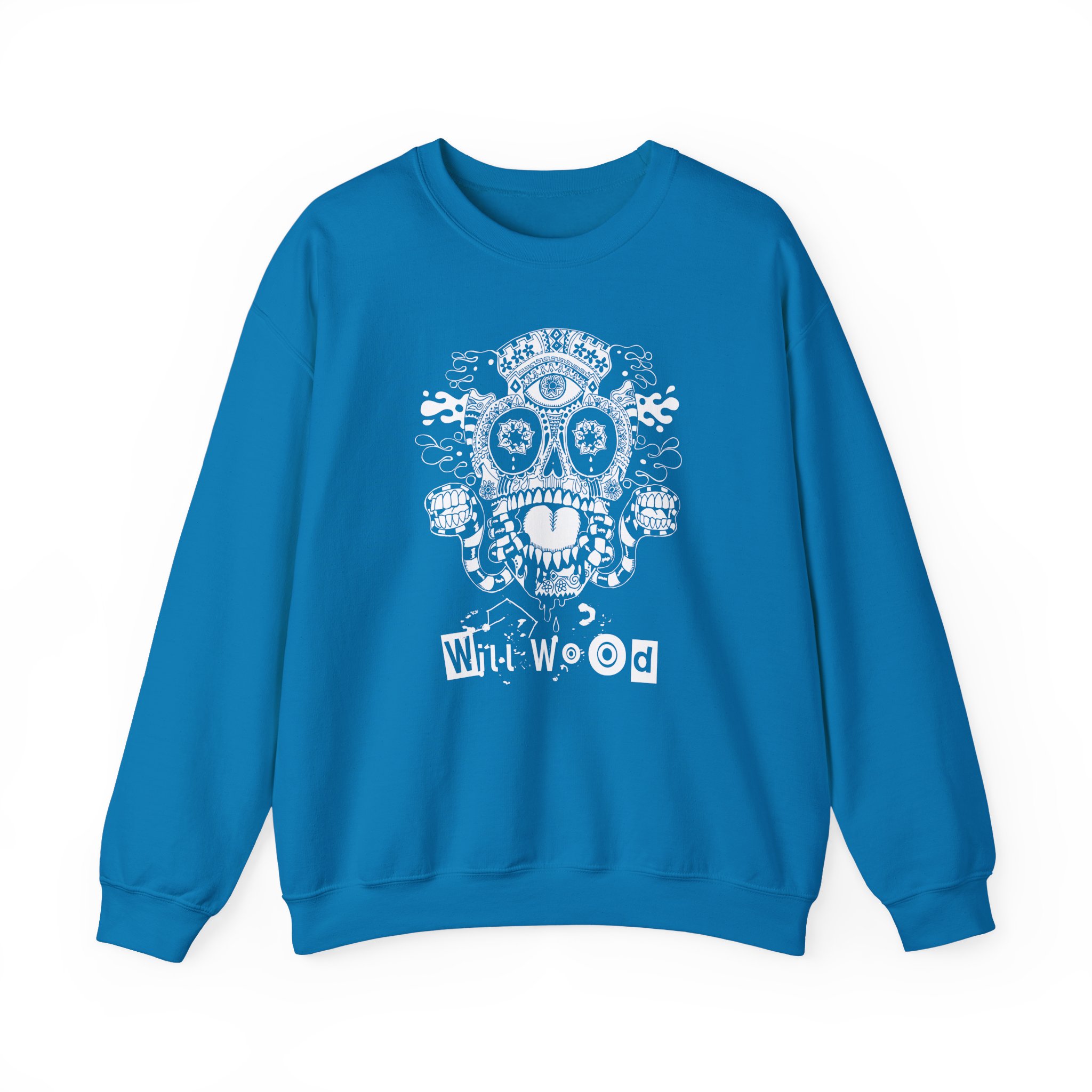 Will Wood Host Skull Unisex Heavy Blendâ„¢ Crewneck Sweatshirt