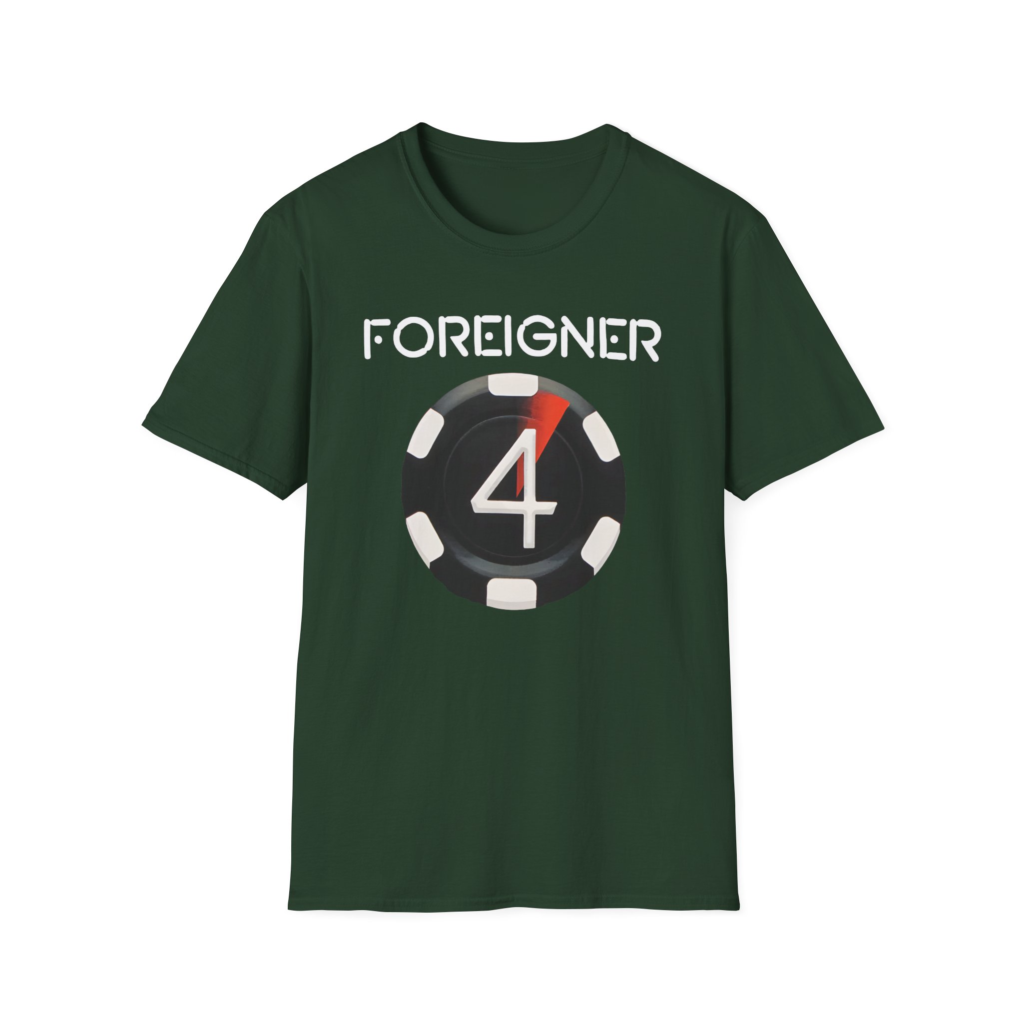 Foreigner 4 Poker Chip Unisex Softstyle T-Shirt
