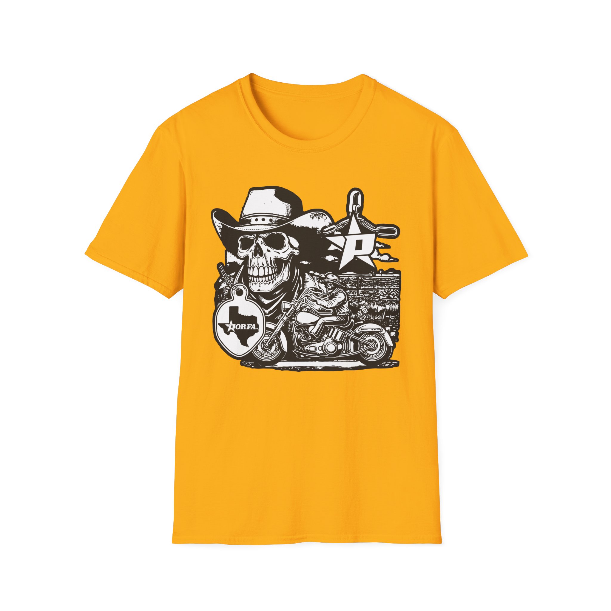 Porfa Texas Ride Unisex Softstyle T-Shirt