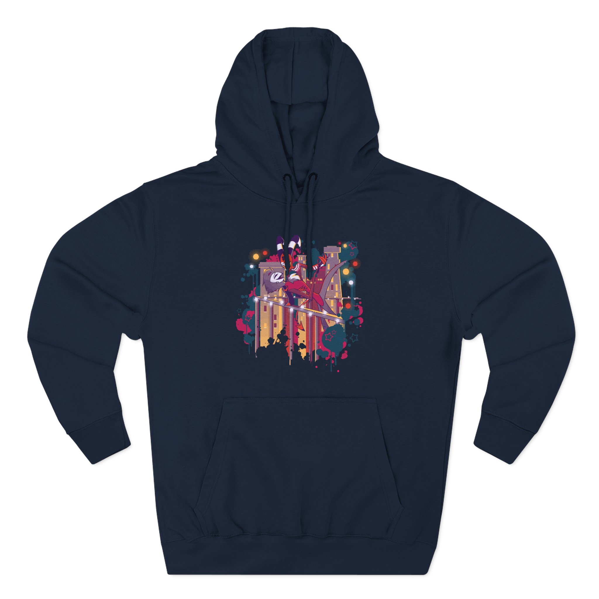 Vivziepop Stolas + Blitz Rooftop Dance Three-Panel Fleece Hoodie
