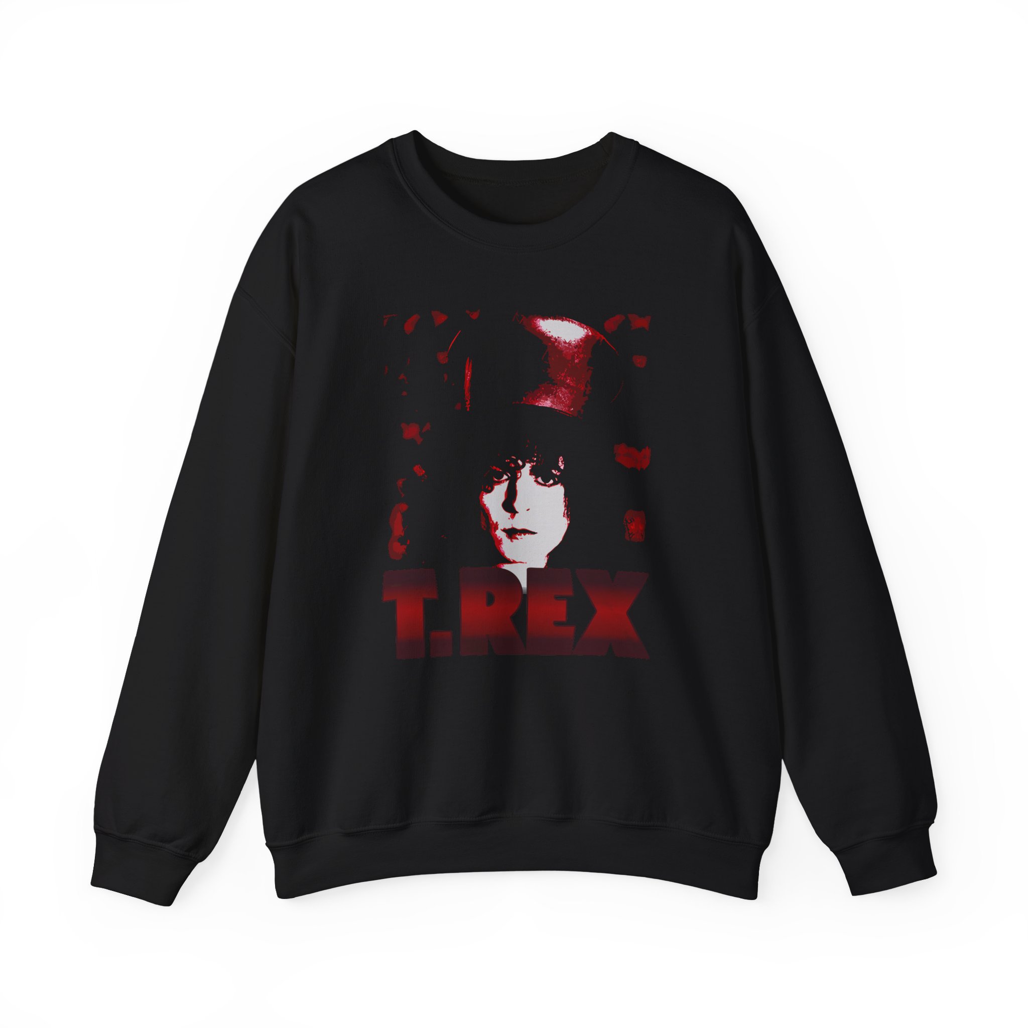 T Rex Marc Top Hat Unisex Heavy Blendâ„¢ Crewneck Sweatshirt