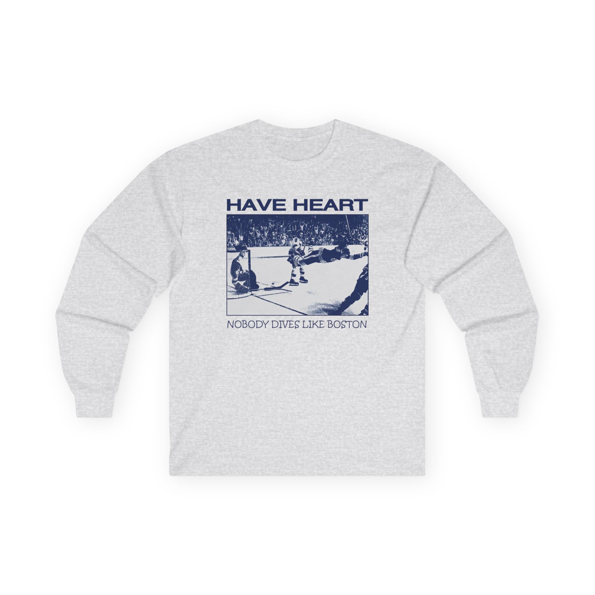 Have Heart Nobody Dives Like Boston Unisex Ultra Cotton Long Sleeve Tee