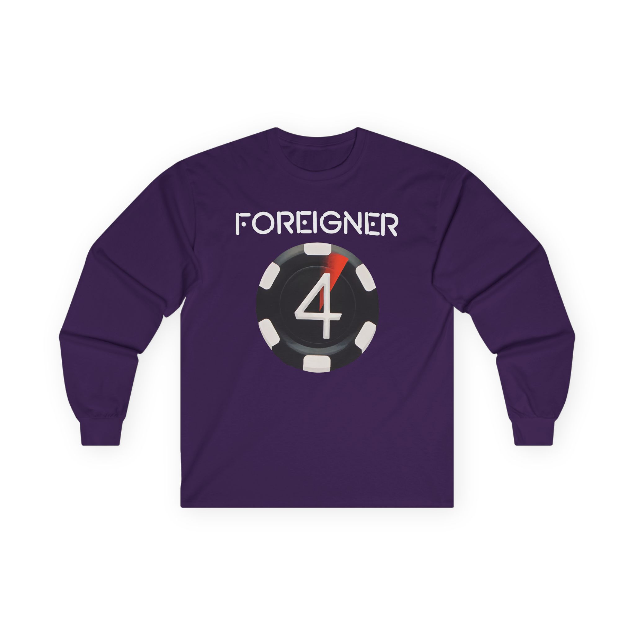Foreigner 4 Poker Chip Unisex Ultra Cotton Long Sleeve Tee