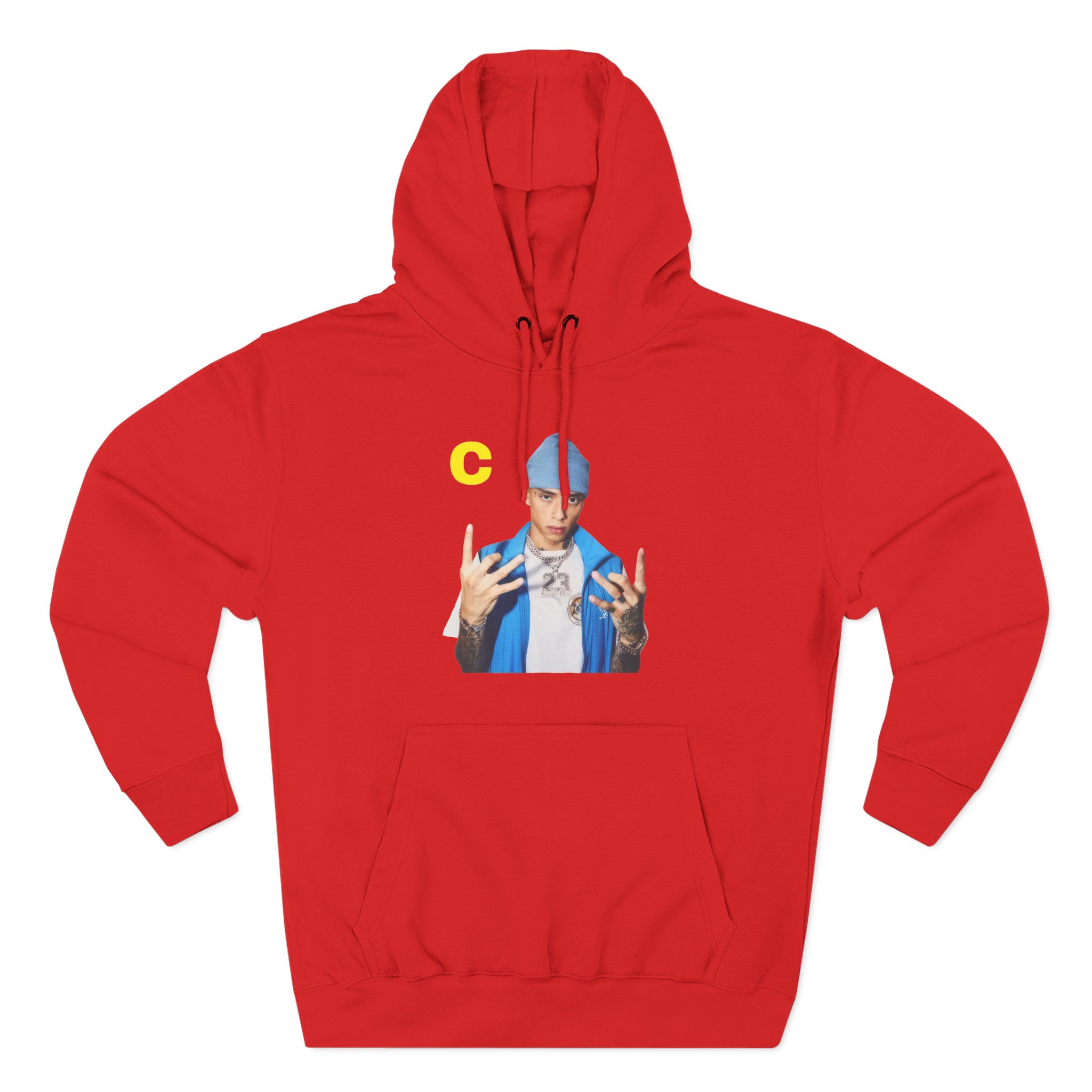 Central Cee Three-Panel Fleece Hoodie