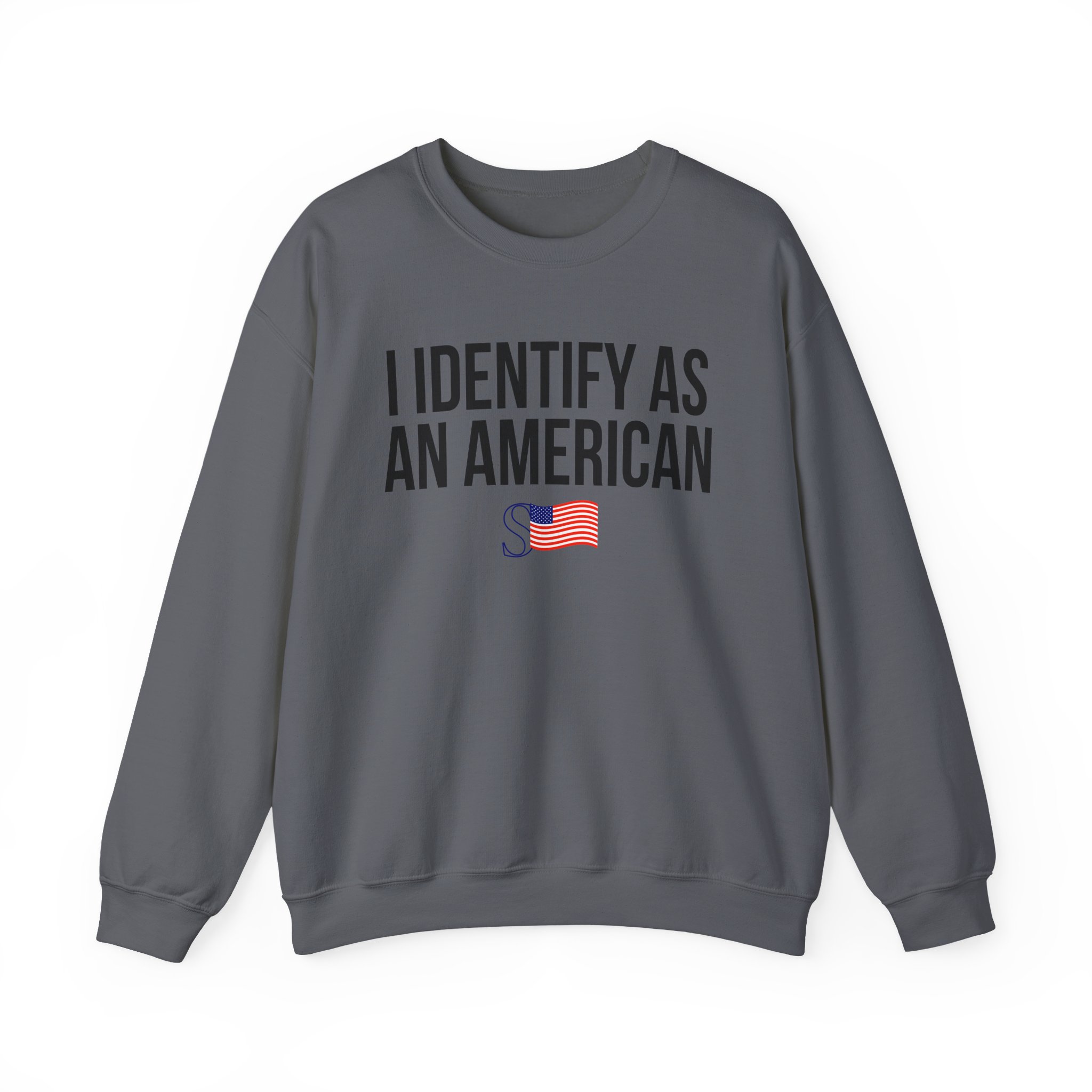 Sean Strickland I Identify as an American Unisex Heavy Blendâ„¢ Crewneck Sweatshirt