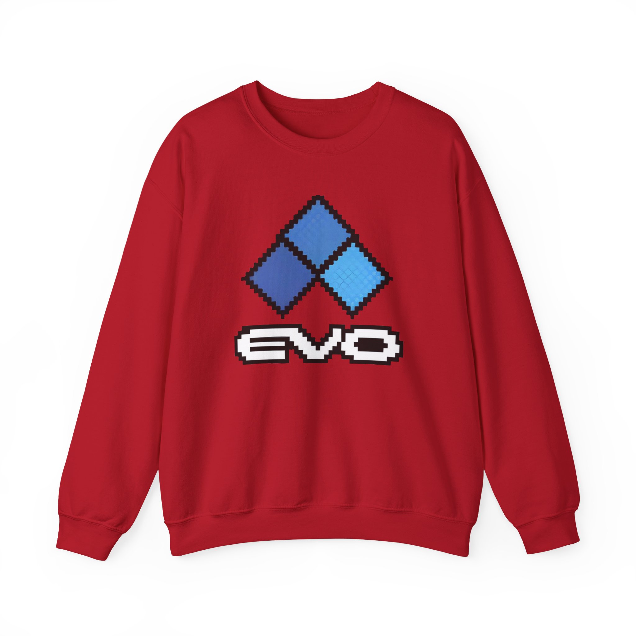 Evo 8 Bit Logo Returns Unisex Heavy Blendâ„¢ Crewneck Sweatshirt