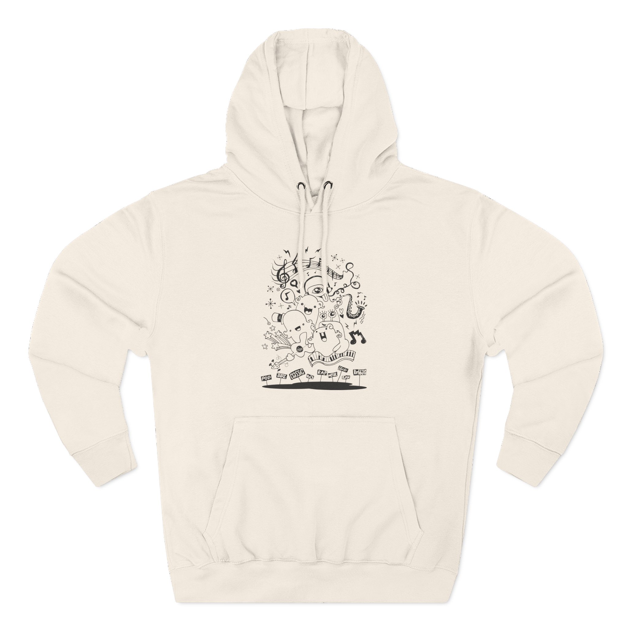 Crywank Three-Panel Fleece Hoodie