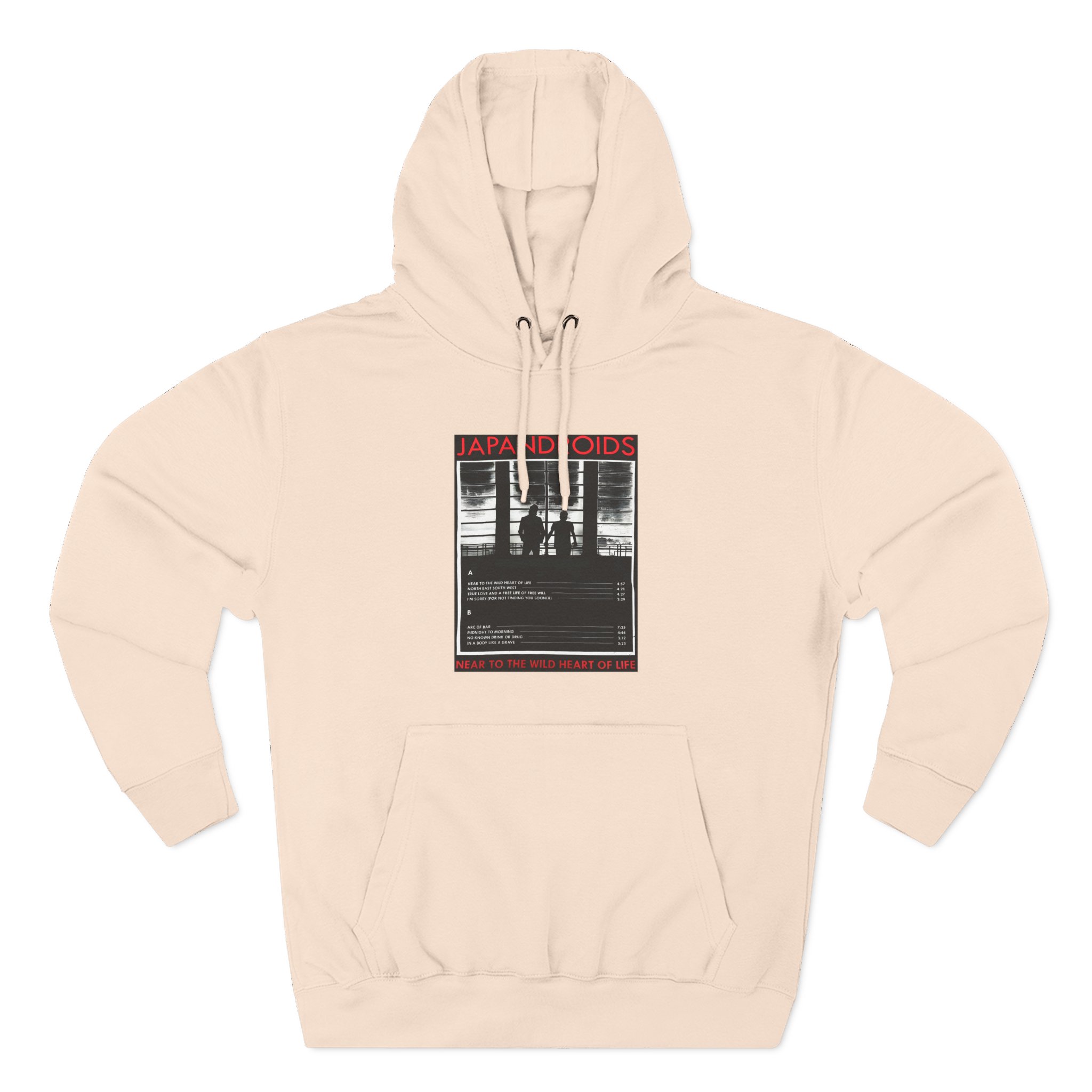 Japandroids Near to the Wild Heart of Life Three-Panel Fleece Hoodie