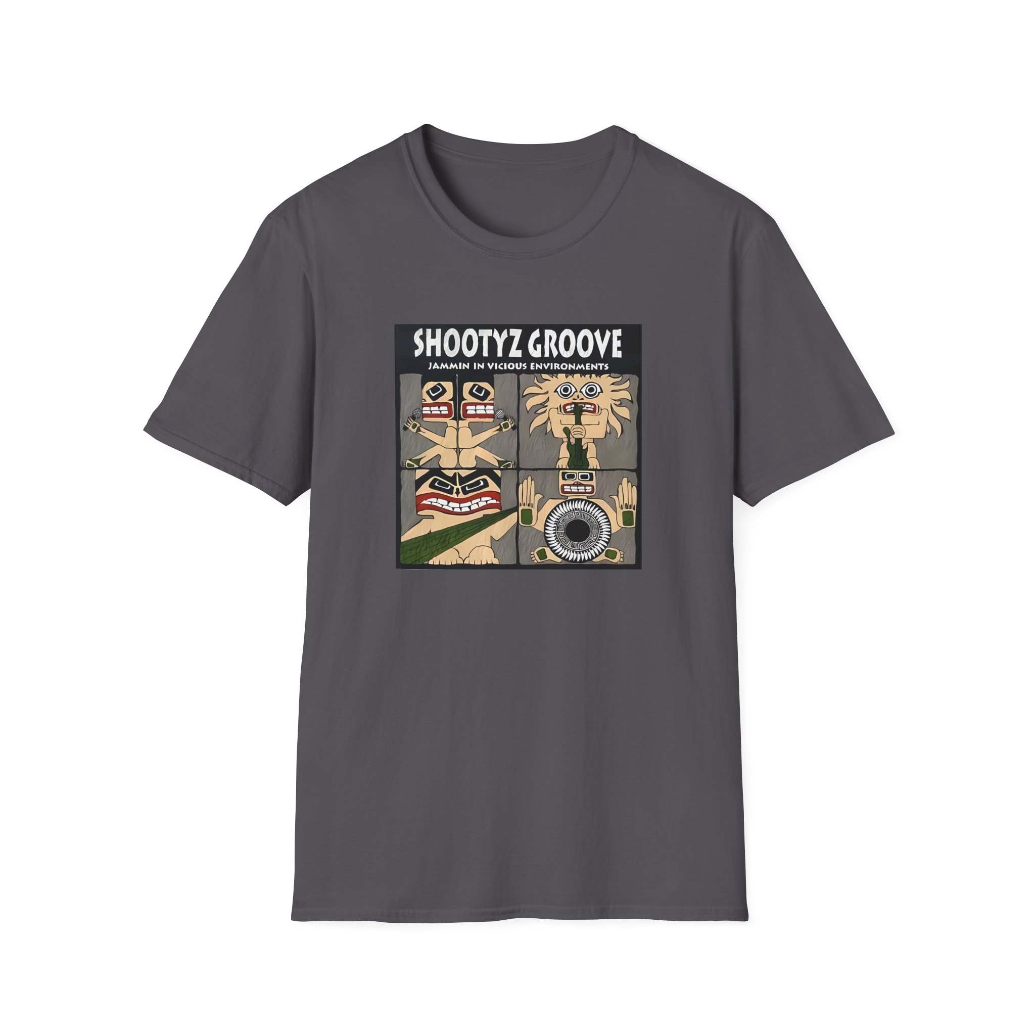 Shootyz Groove Jammin in Vicious Environments Album Cover Unisex Softstyle T-Shirt