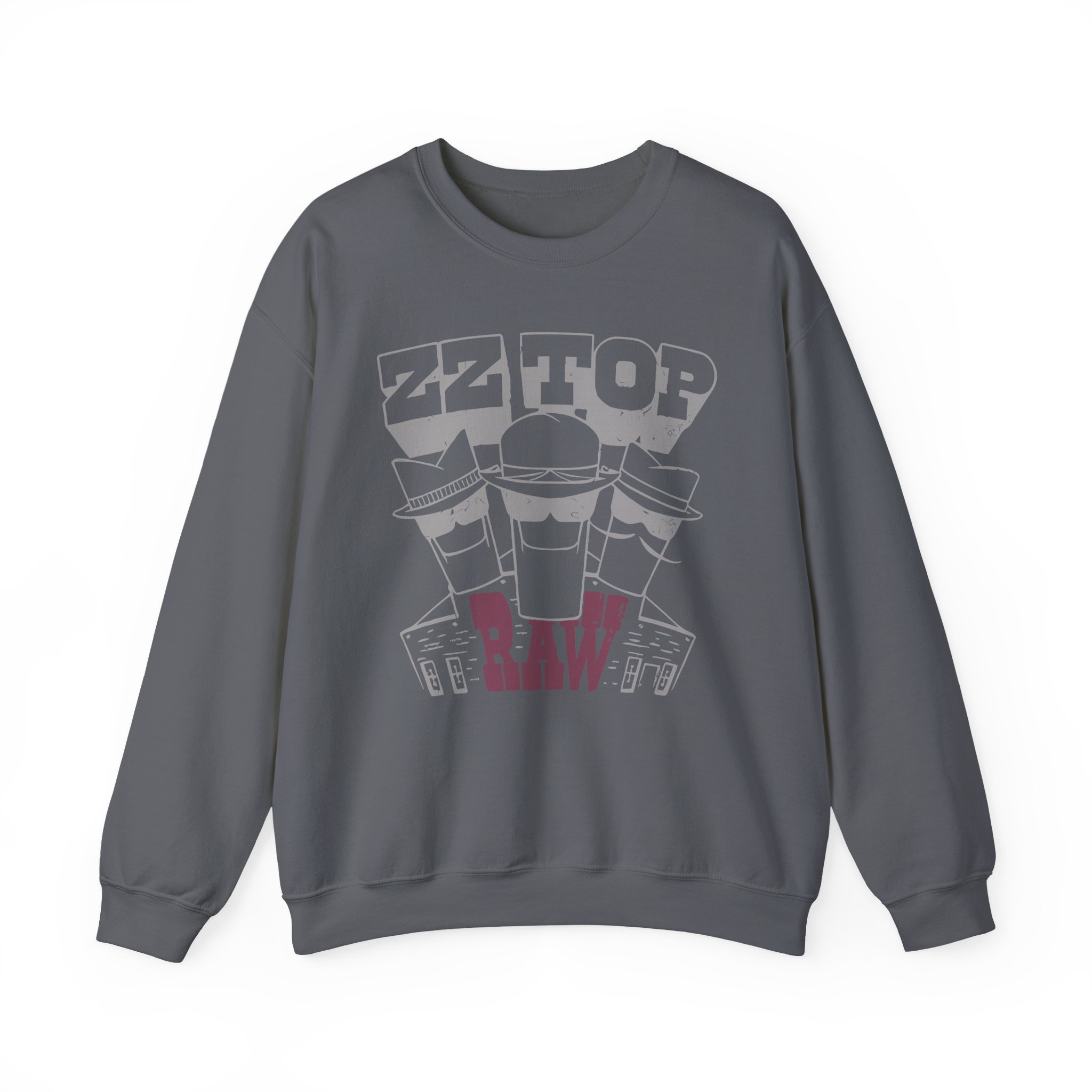 Zz Top Raw Unisex Heavy Blendâ„¢ Crewneck Sweatshirt
