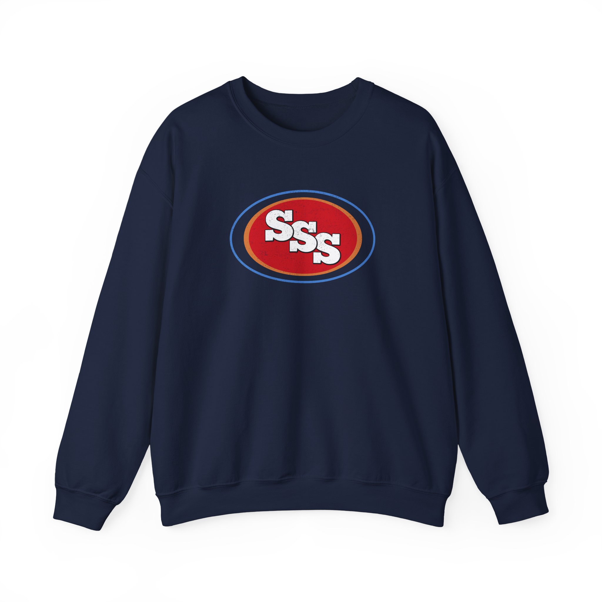 Seasick Steve Sss Oval Acid Unisex Heavy Blendâ„¢ Crewneck Sweatshirt