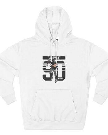 Tj Watt Grunge Three-Panel Fleece Hoodie