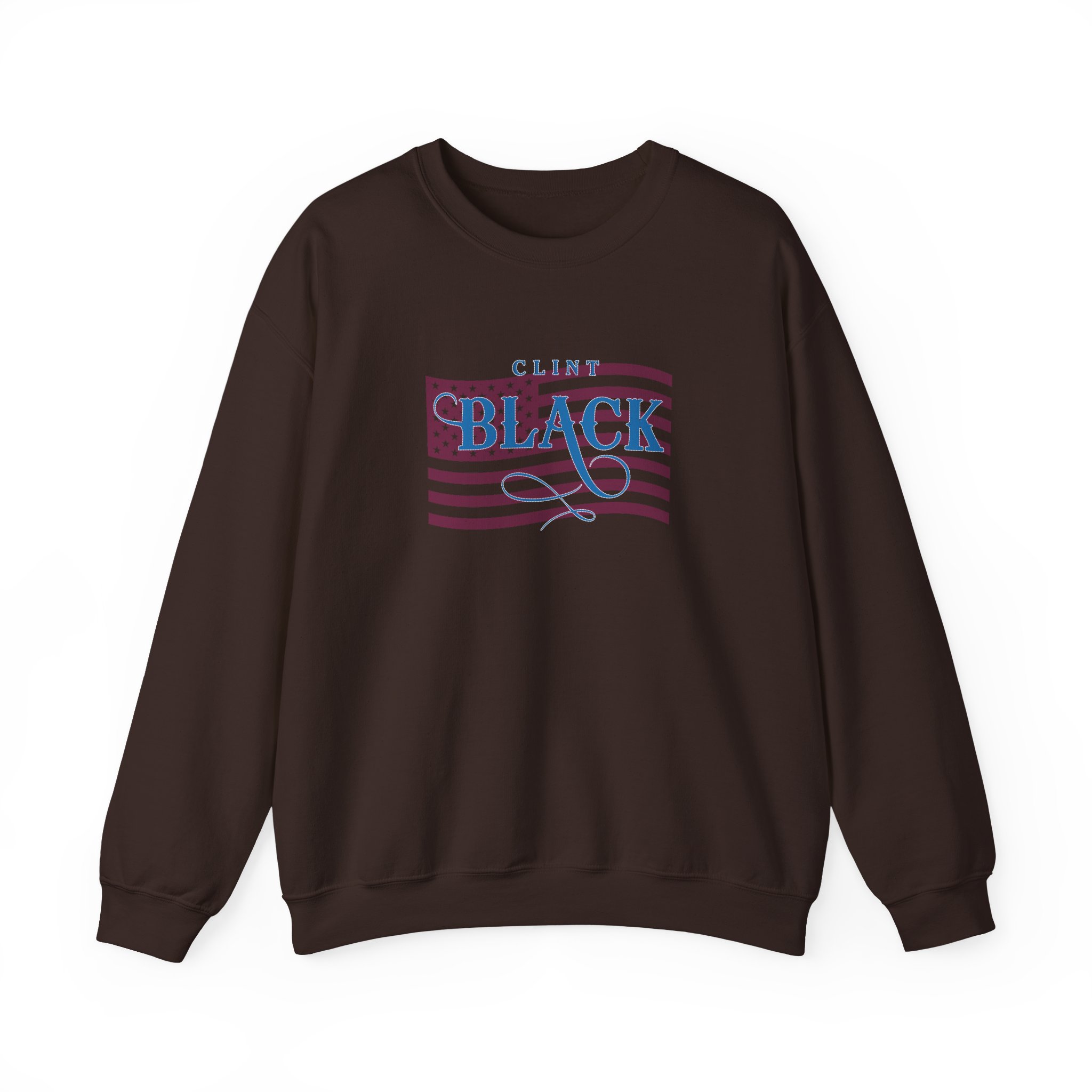 Clint Black Ladies Patriotic Bling Unisex Heavy Blendâ„¢ Crewneck Sweatshirt