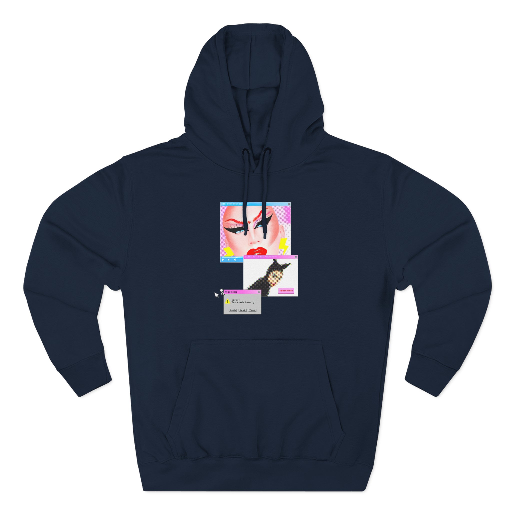 Anetra Three-Panel Fleece Hoodie